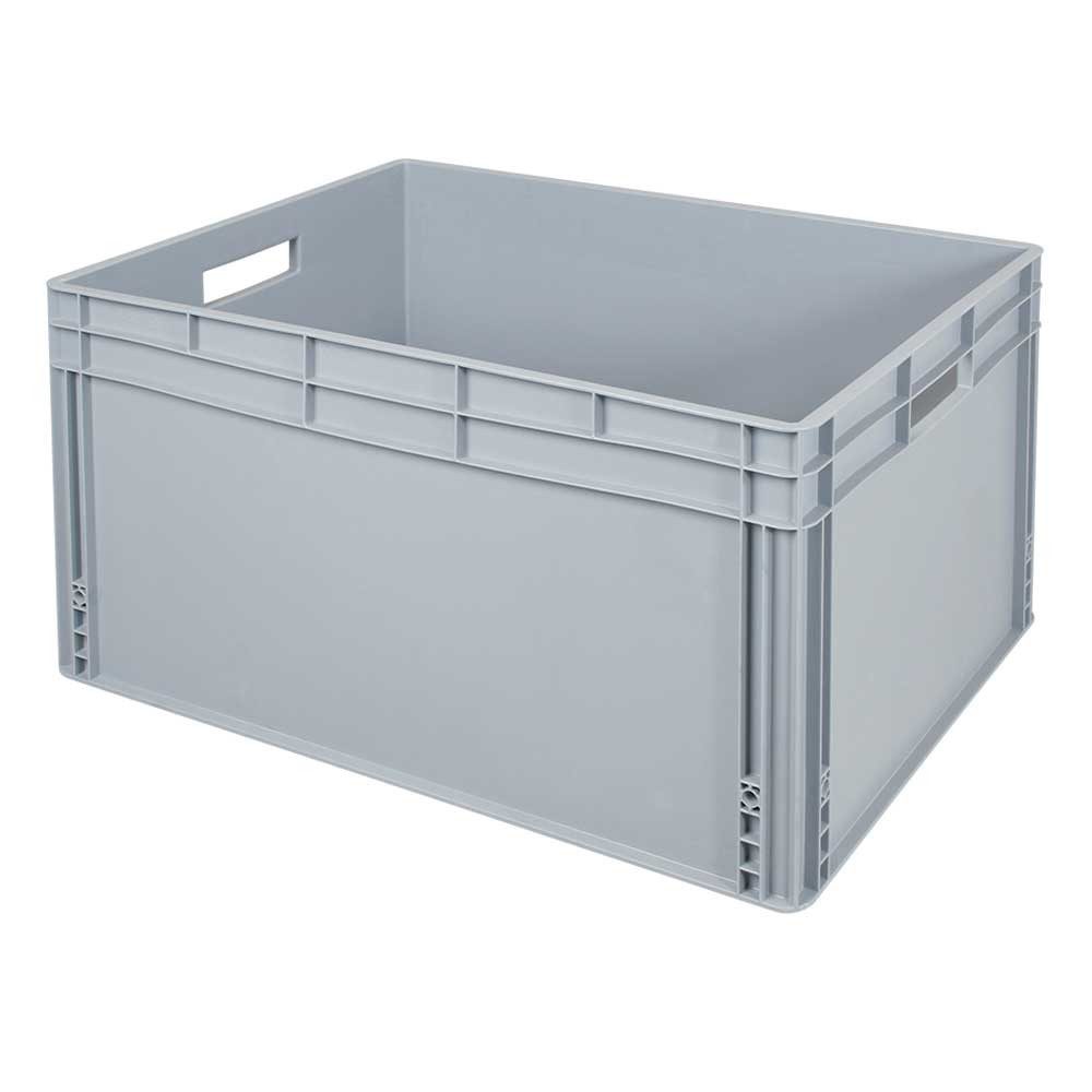 BRB-Lagertechnik Aufbewahrungsbox Eurobehälter/Stapelbehälter, LxBxH 800x600x420 mm, 172 Liter, Aus strapazierfähigem lebensmittelechtem Polypropylen-Kunststoff (PP)