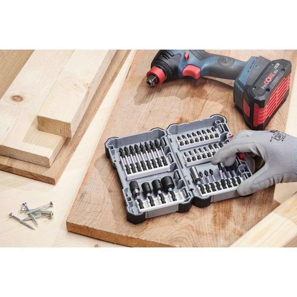 BOSCH Steckschlüssel Schrauberbit- und Steckschlüssel-Set Impact Control 2608522350