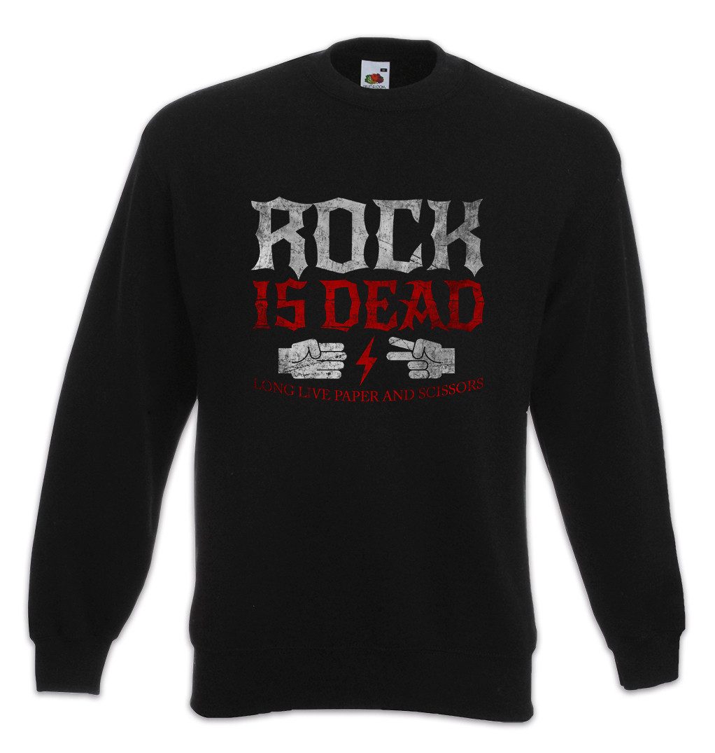 Sweatshirt Rock is Dead Long Live II Sweatshirt And Roll Punk Music Musician Band