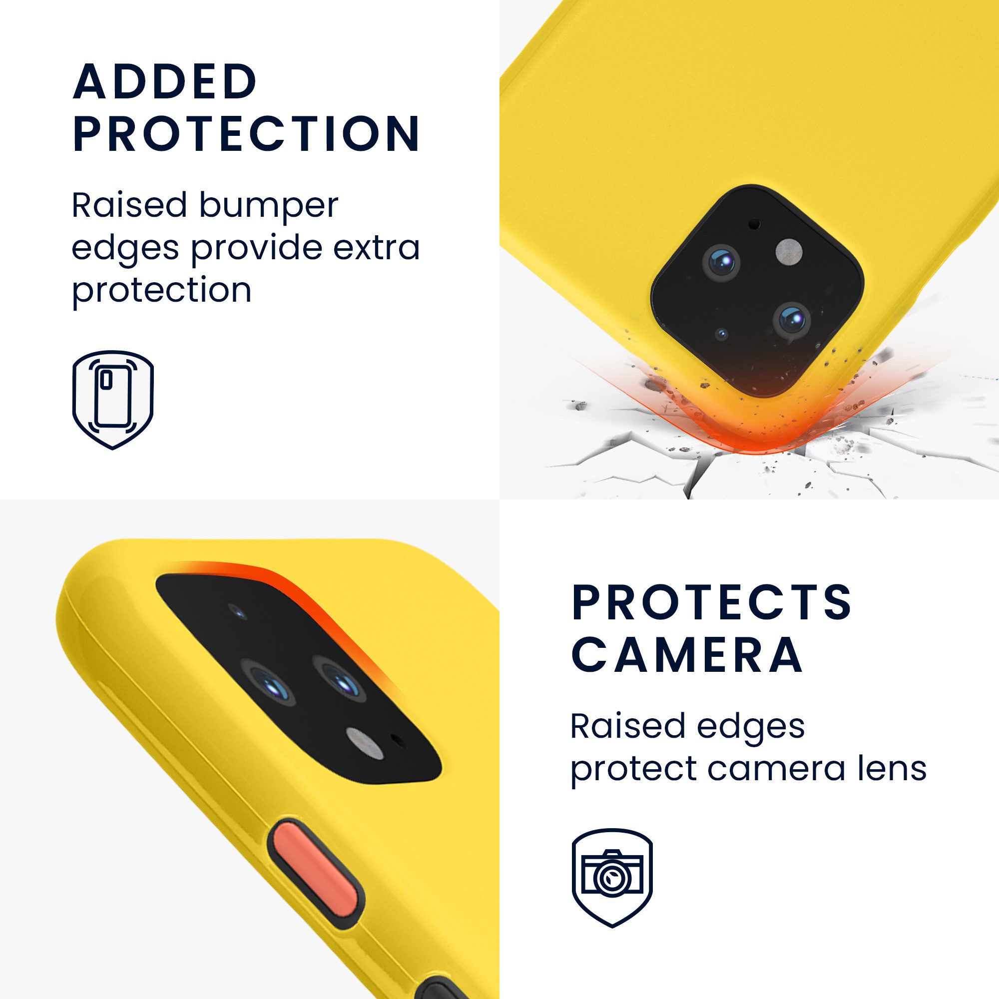 kwmobile Handyhülle Hülle für Google Pixel 4, Hülle Silikon - Soft Handyhülle - Handy Case Cover