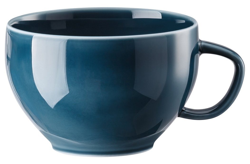 Rosenthal Tasse Junto Ocean Blue Tee-Obertasse 0,24 l, Porzellan, Tassen