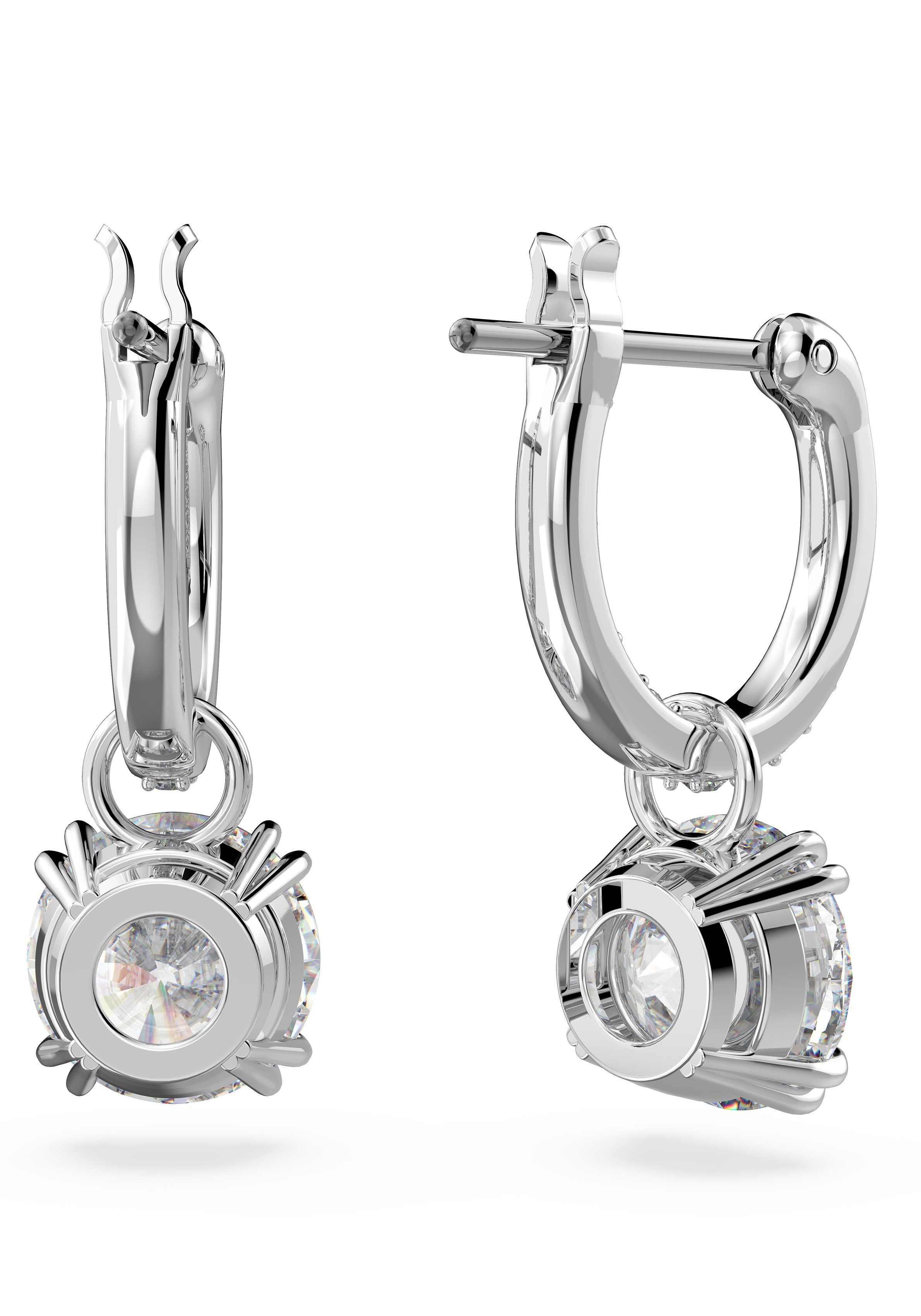 Swarovski Paar Ohrhänger Stilla Round, mit Swarovski® Kristall - Einhänger abnehmbar