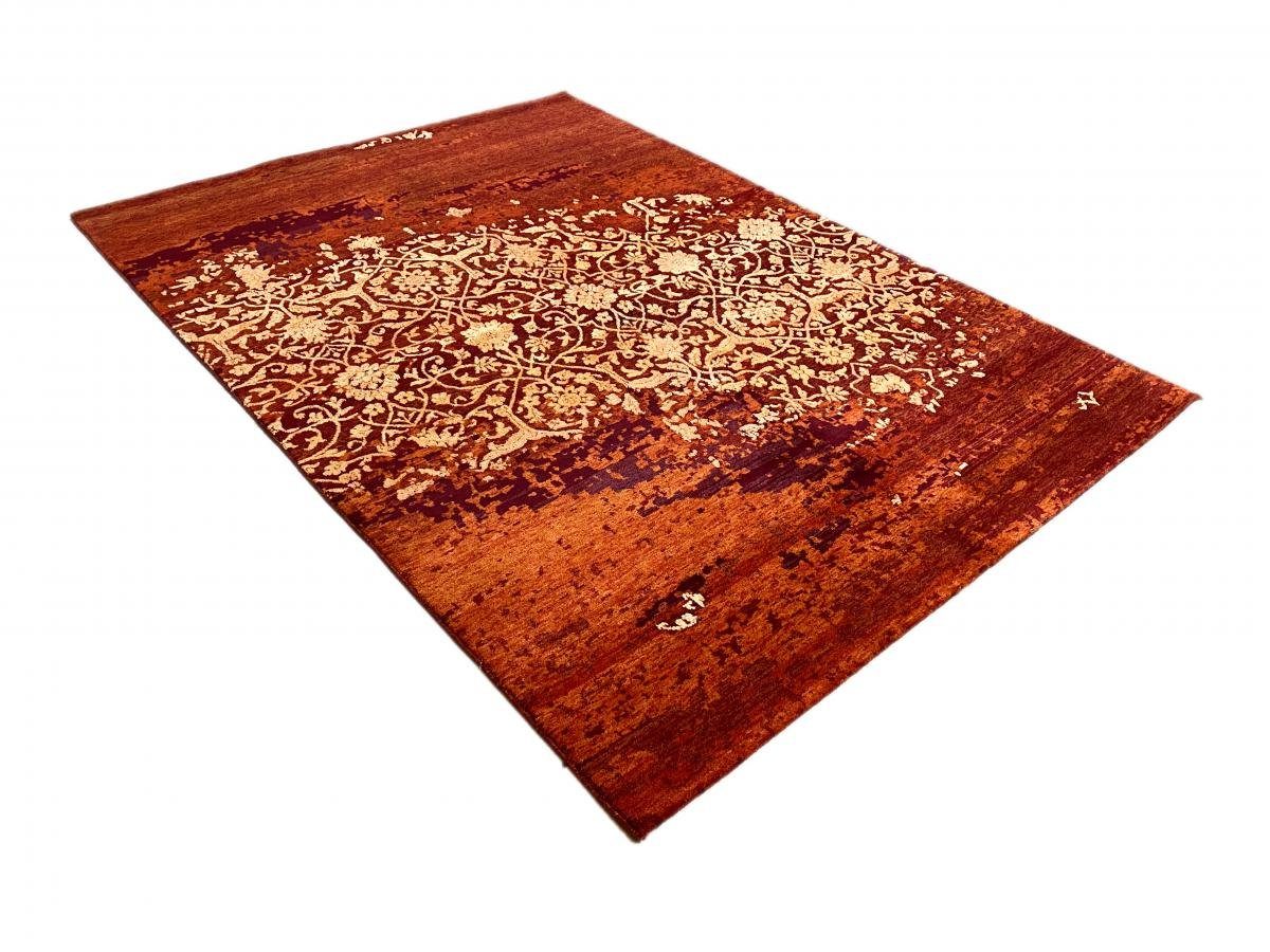 10 Handgeknüpfter Orientteppich Moderner Designteppich, Sadraa Nain mm Trading, / Orientteppich rechteckig, Höhe: 174x244