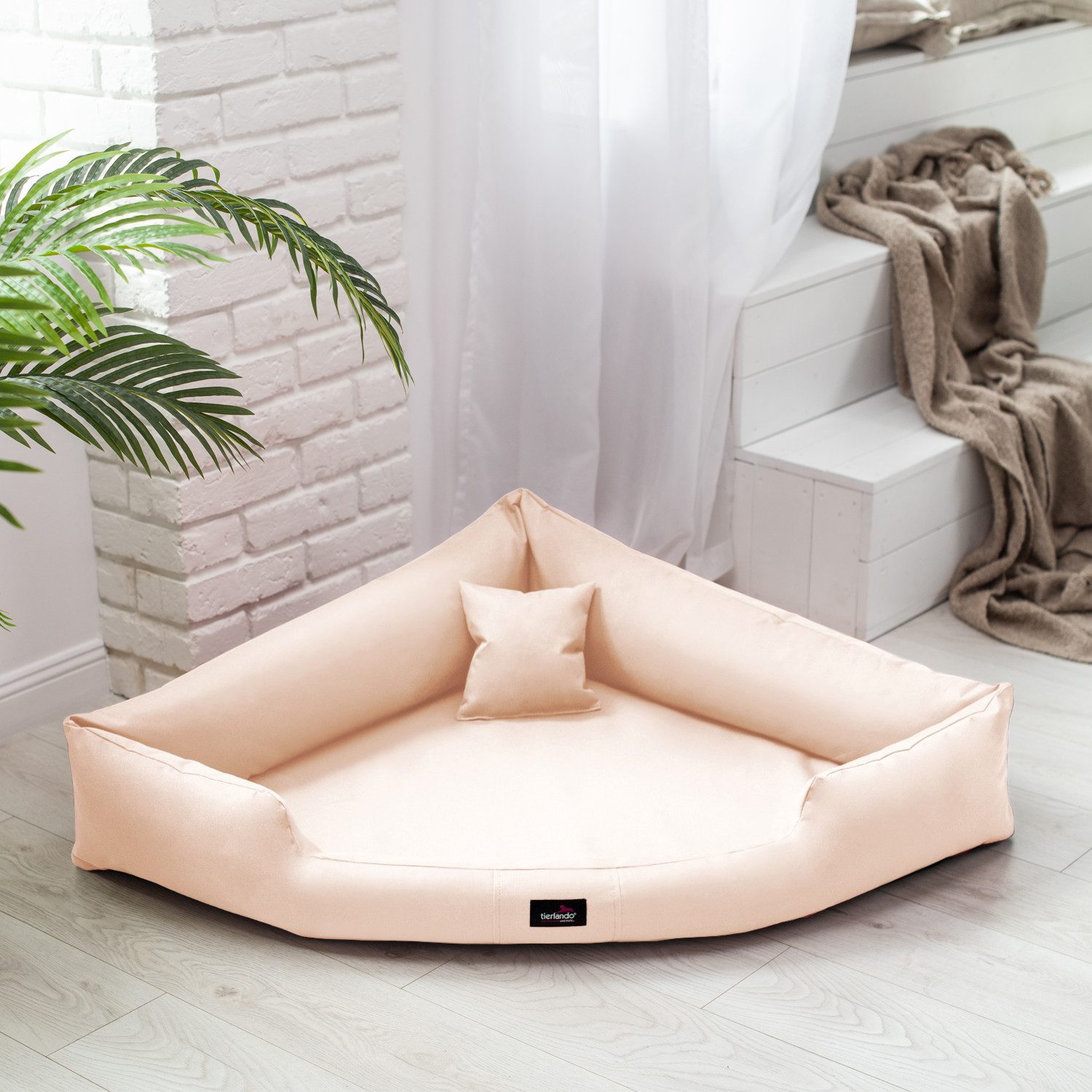 tierlando® Tierbett TRIVIA, Orthopädisches Eckhundebett Polyester günstig online kaufen