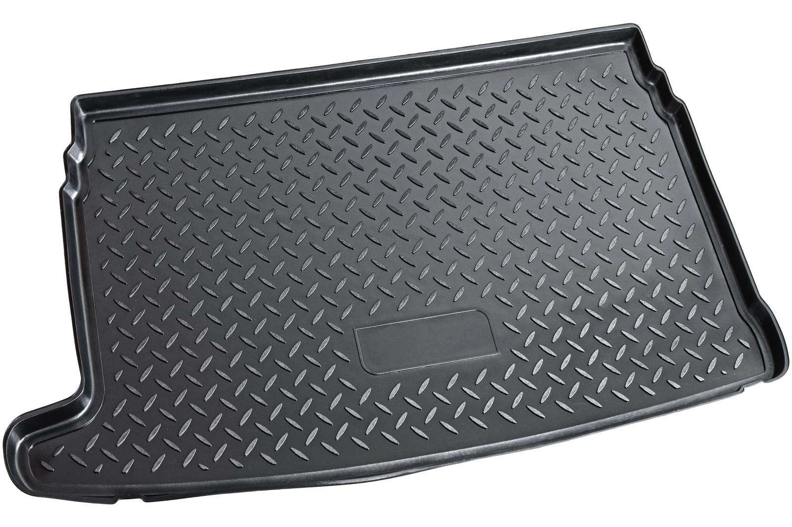 RECAMBO Kofferraumwanne für VW Polo V, 6R, 6C, BJ 2009-2017, für Vw POLO V, 100% passgenaue Antirutschmatte, Kofferraum Schutzmatte, Gummimatte