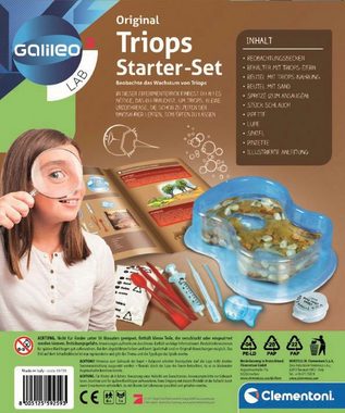 Clementoni® Experimentierkasten Galileo, Original Triops Starter-Set, Made in Europe