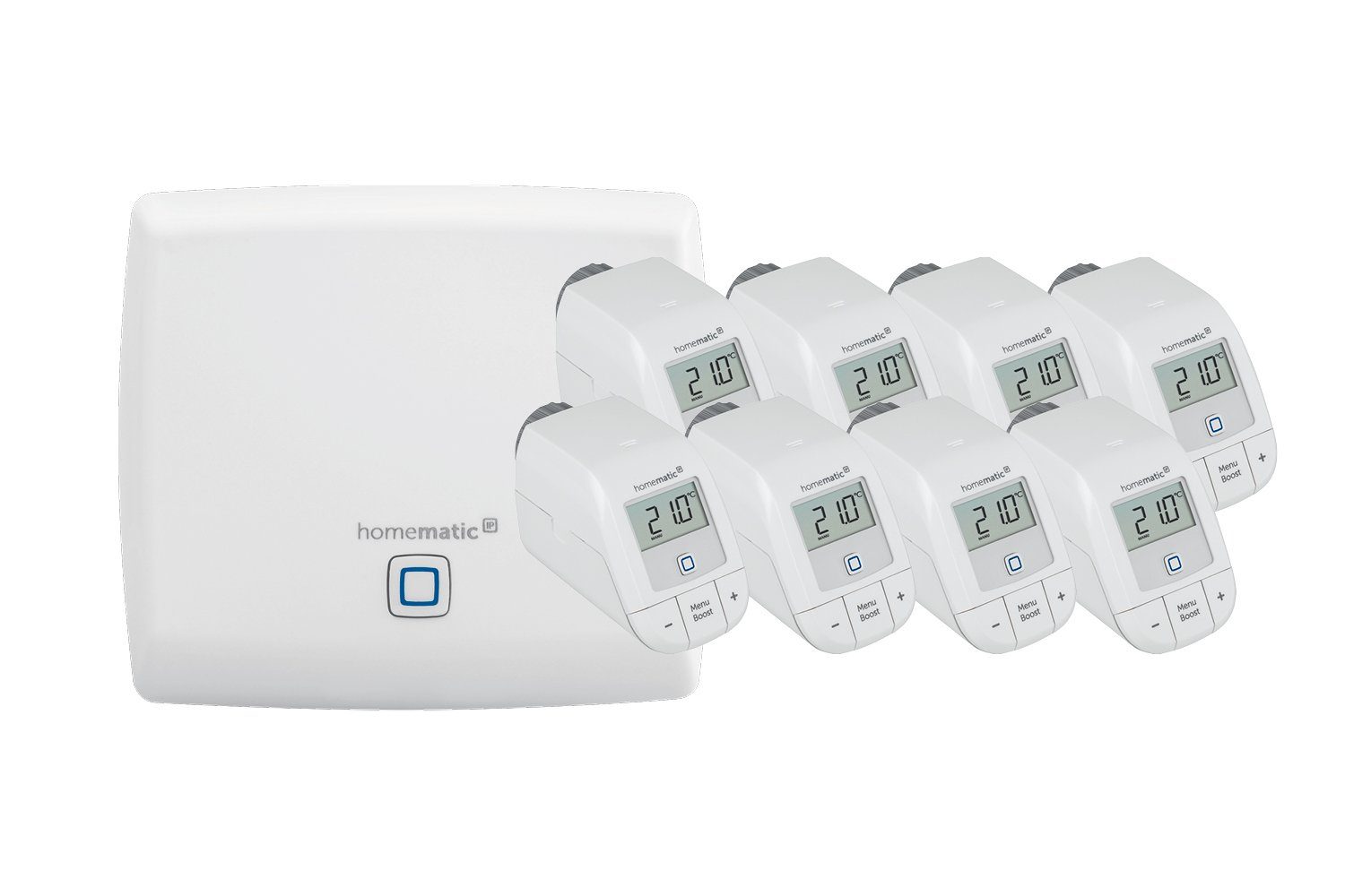 Homematic IP Heizkörperthermostat SET: Access Point + 8St. heizkörperthermostat basic