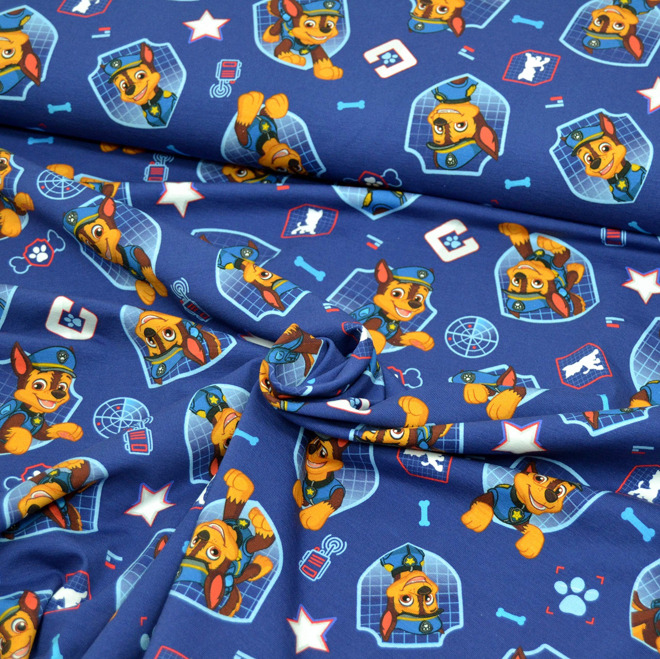MAGAM-Stoffe Stoff "Paw Patrol", Kinder Jersey ÖKO-TEX Meterware ab 50cm
