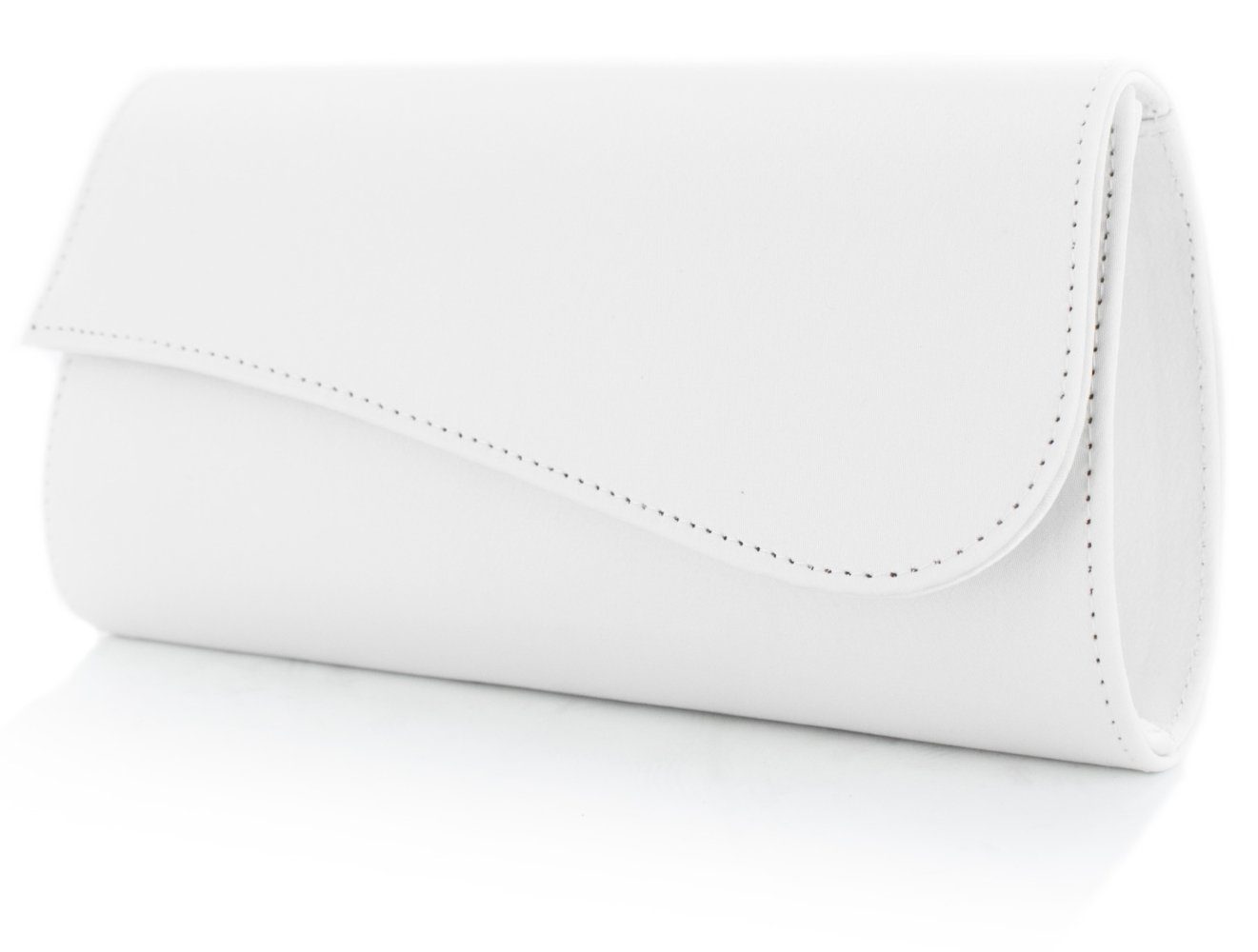 White Lady Clutch Julia Satin Clutch