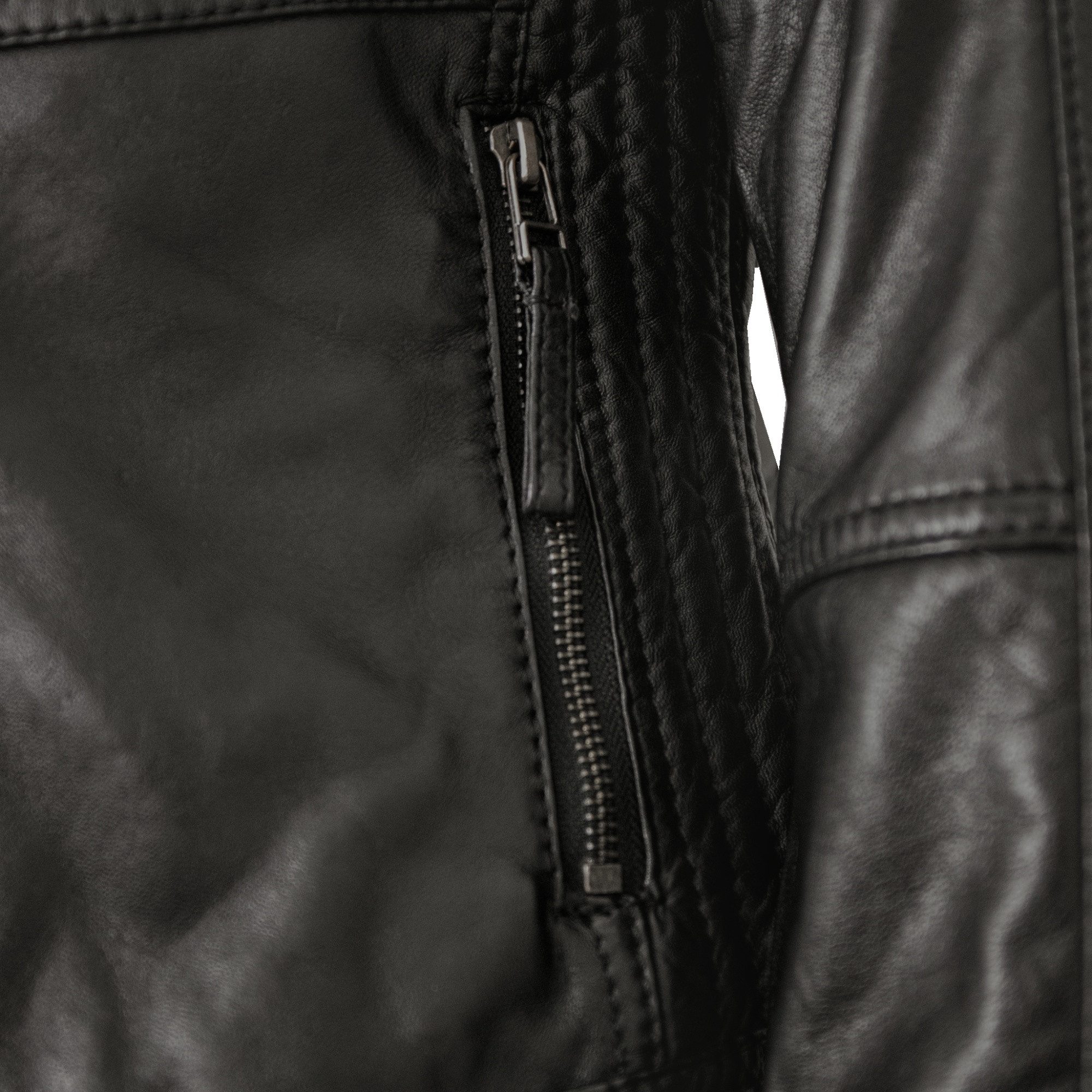 7eleven Lederjacke Bigi 7eleven - Damen Lederjacke Lammnappa schwarz – Bild 4 von 5