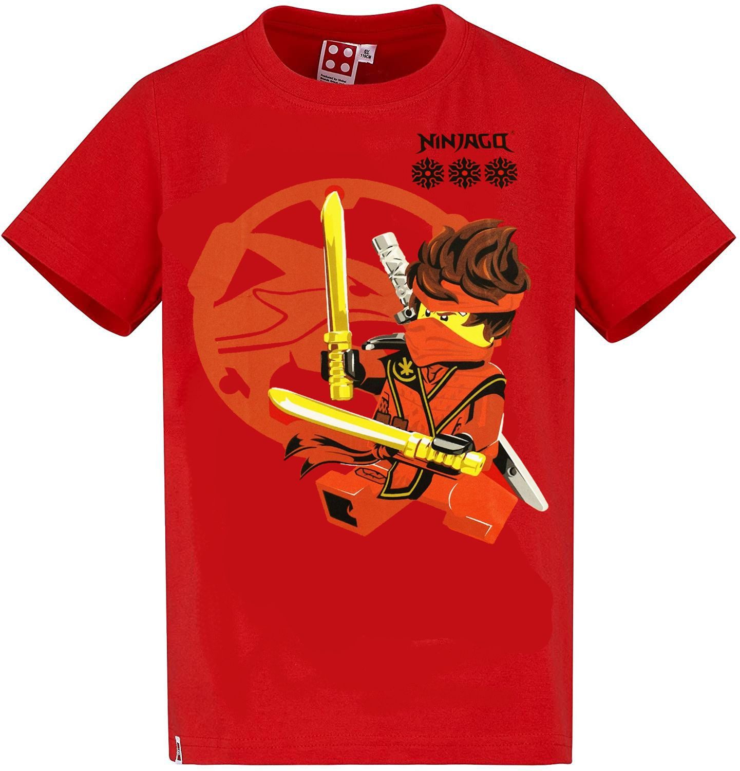LEGO® kidswear T-Shirt LEGO ® Ninjago Kinder T-Shirt Rot Jungen + Mädchen 98 - 128 Ninjago Lizensierter Original Druck
