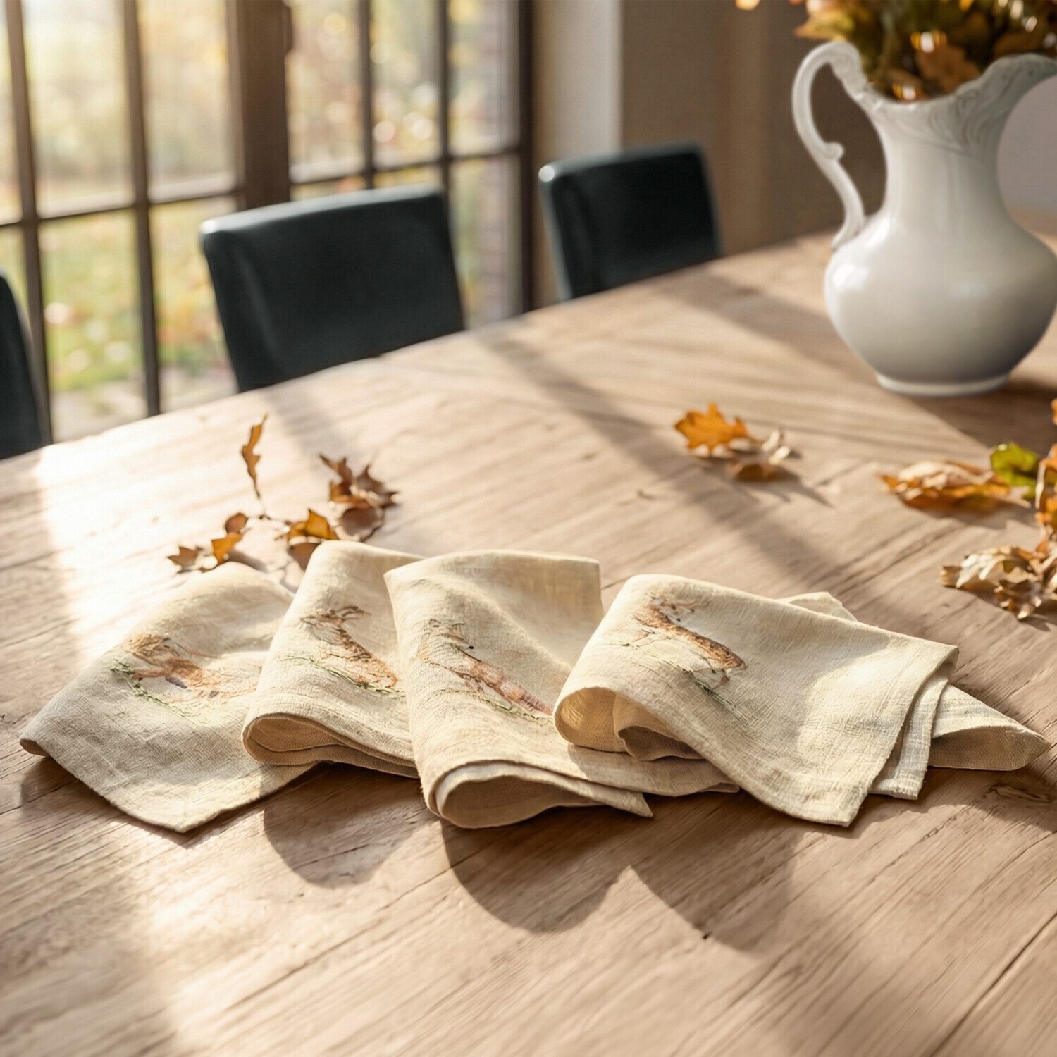 Mirabeau Stoffserviette Serviette 4er Set Doucier leinen
