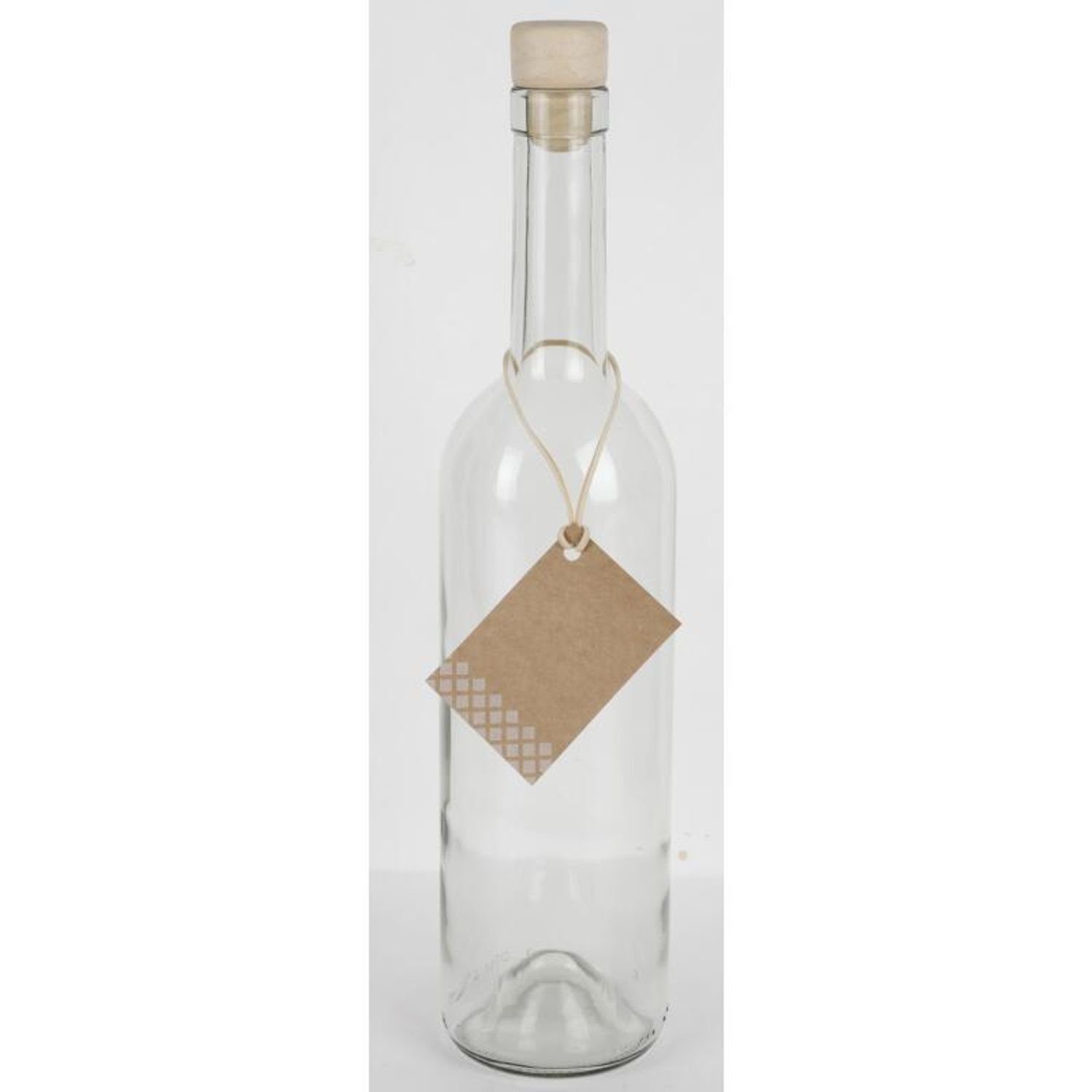 Omega Spolka Jawna Trinkflasche 15x Glasflasche 0,75L Korkenverschluss Etikett Saft Wasser Trinken Küc