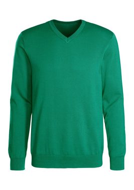 H.I.S V-Ausschnitt-Pullover aus Feinstrick in legerer Form