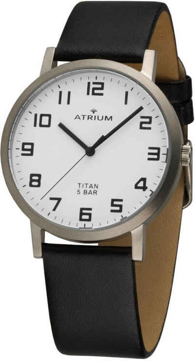 Atrium Quarzuhr A41-10, Armbanduhr, Damenuhr, Titan