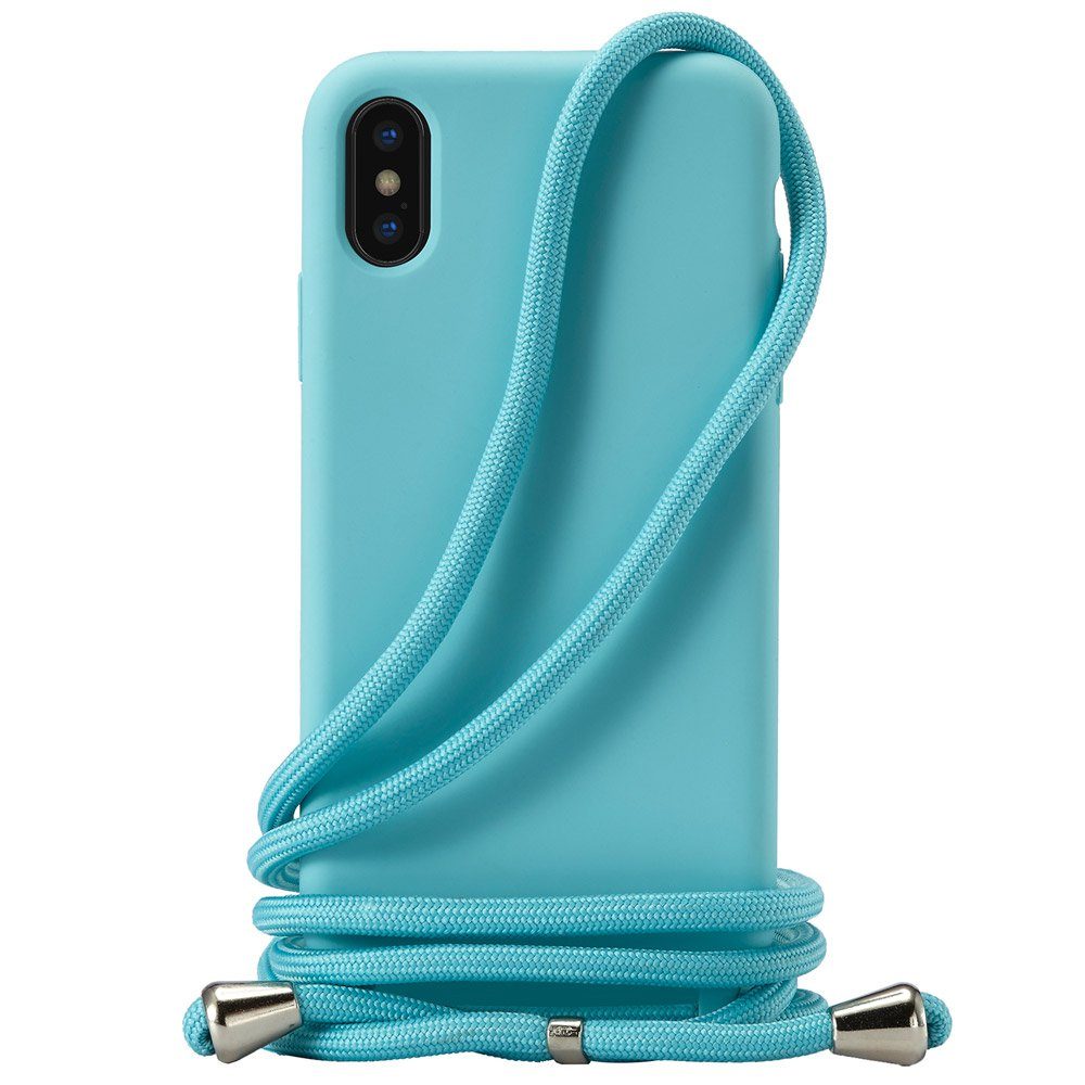 FITSU Handyhülle Handykette für Apple iPhone Hülle mit Band Handyband Case zum Umhängen, Hülle für iPhone 12 Pro, 12, 12 Mini, SE 2022, 11, XS, XR, X, 8, 7, 6
