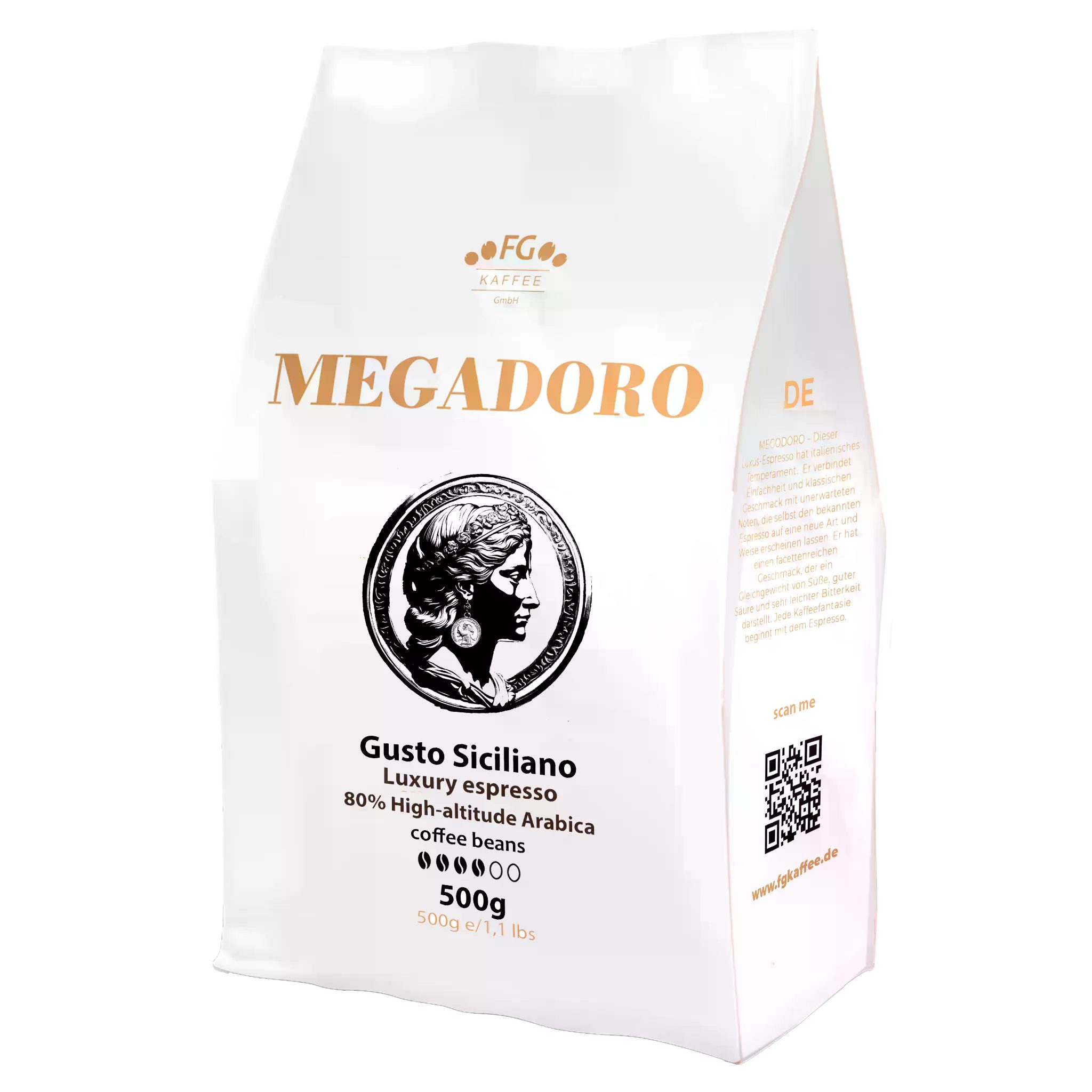 Megadoro Kaffee Megadoro Gusto Siciliano Kaffeebohnen