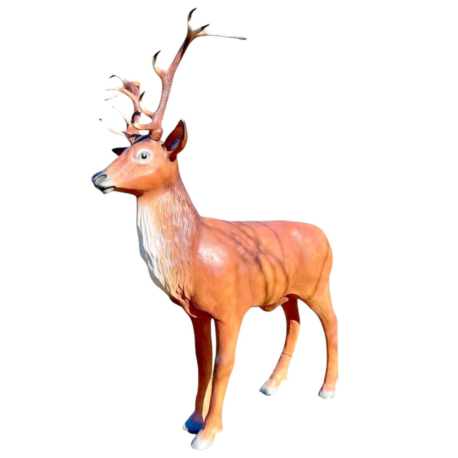 DEKO VERTRIEB BAYERN Tierfigur XXL Rothirsch Hirsch lebensgross 250 cm Wild Garten Deko