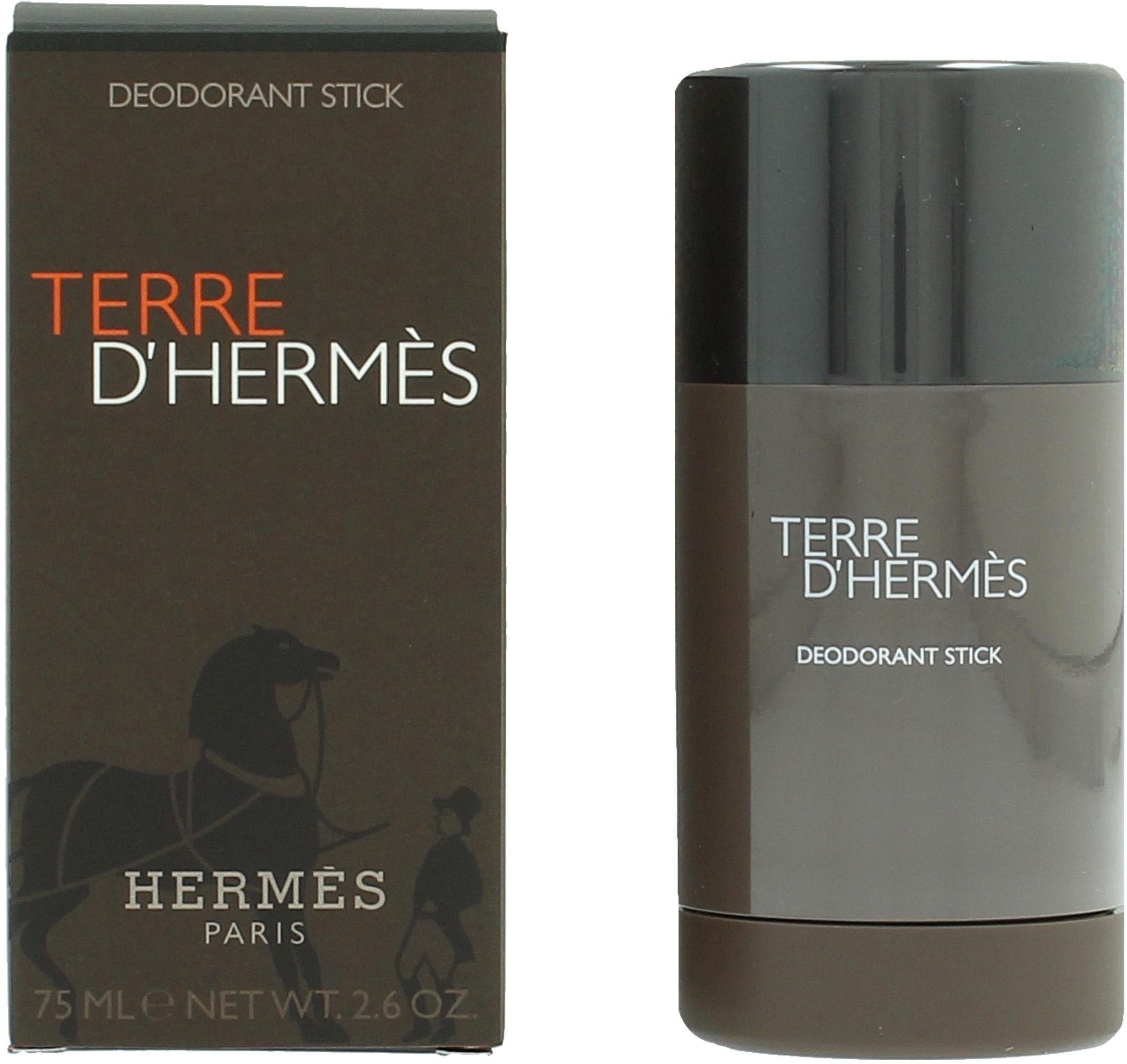 HERMÈS Deo-Stift Terre d'Hermès, Holziger Herrenduft mit Orange, Pfeffer und Patchouli.