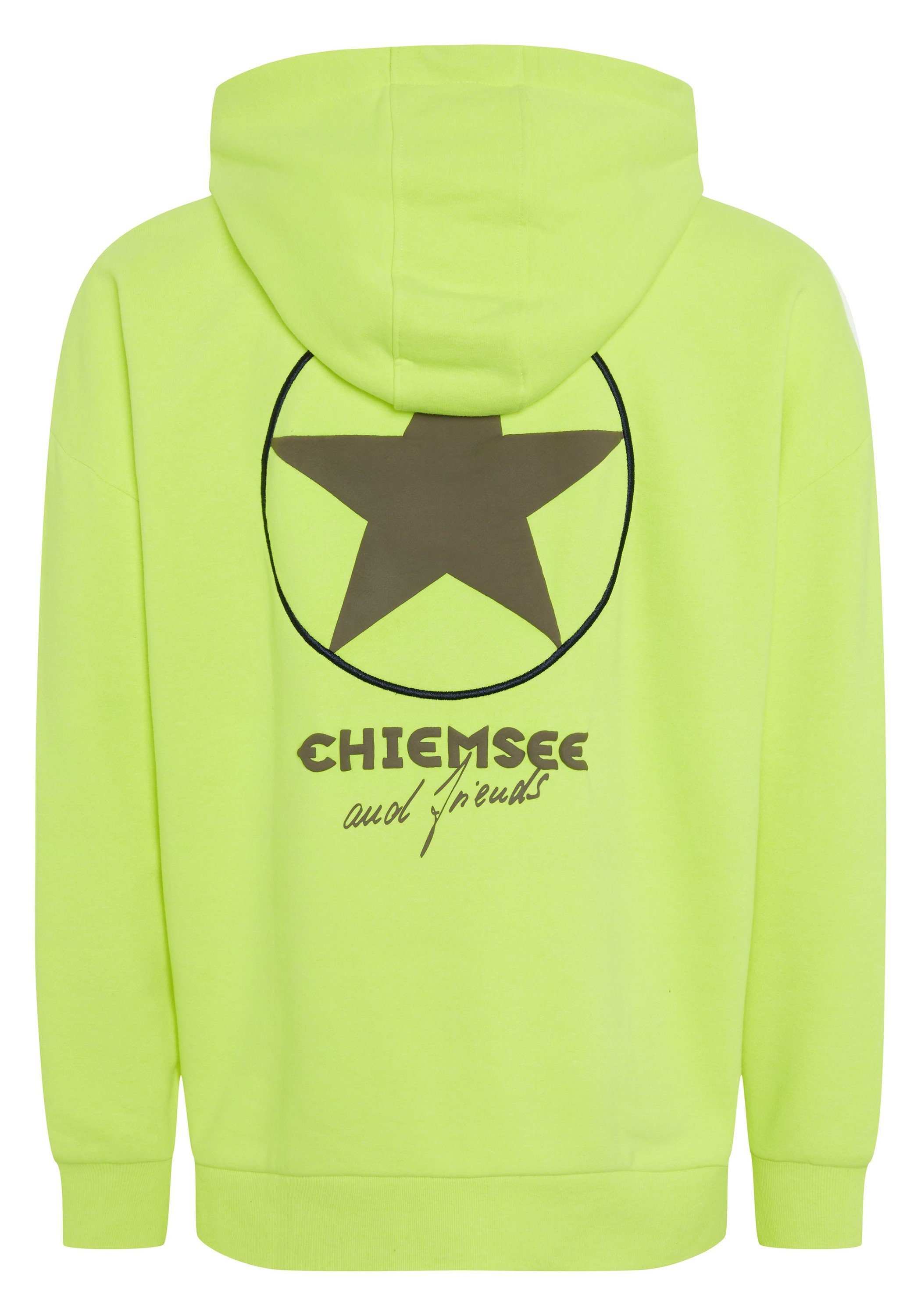 Print Stitching Yellow mit 1 Hoodie Safety Kapuzensweatshirt 13-0630 Chiemsee und