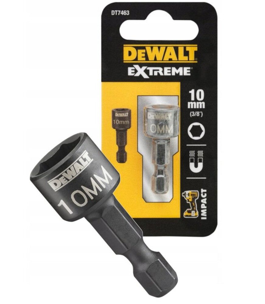 STANLEY Sechskant-Bit DEWALT SPITZE MIT BUCHSE 10 MM KOMPAKT