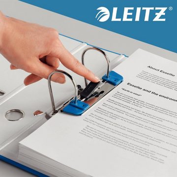 LEITZ Lochstanzer Active Locher für Ordner, Bürolocher für 1-2 Blatt