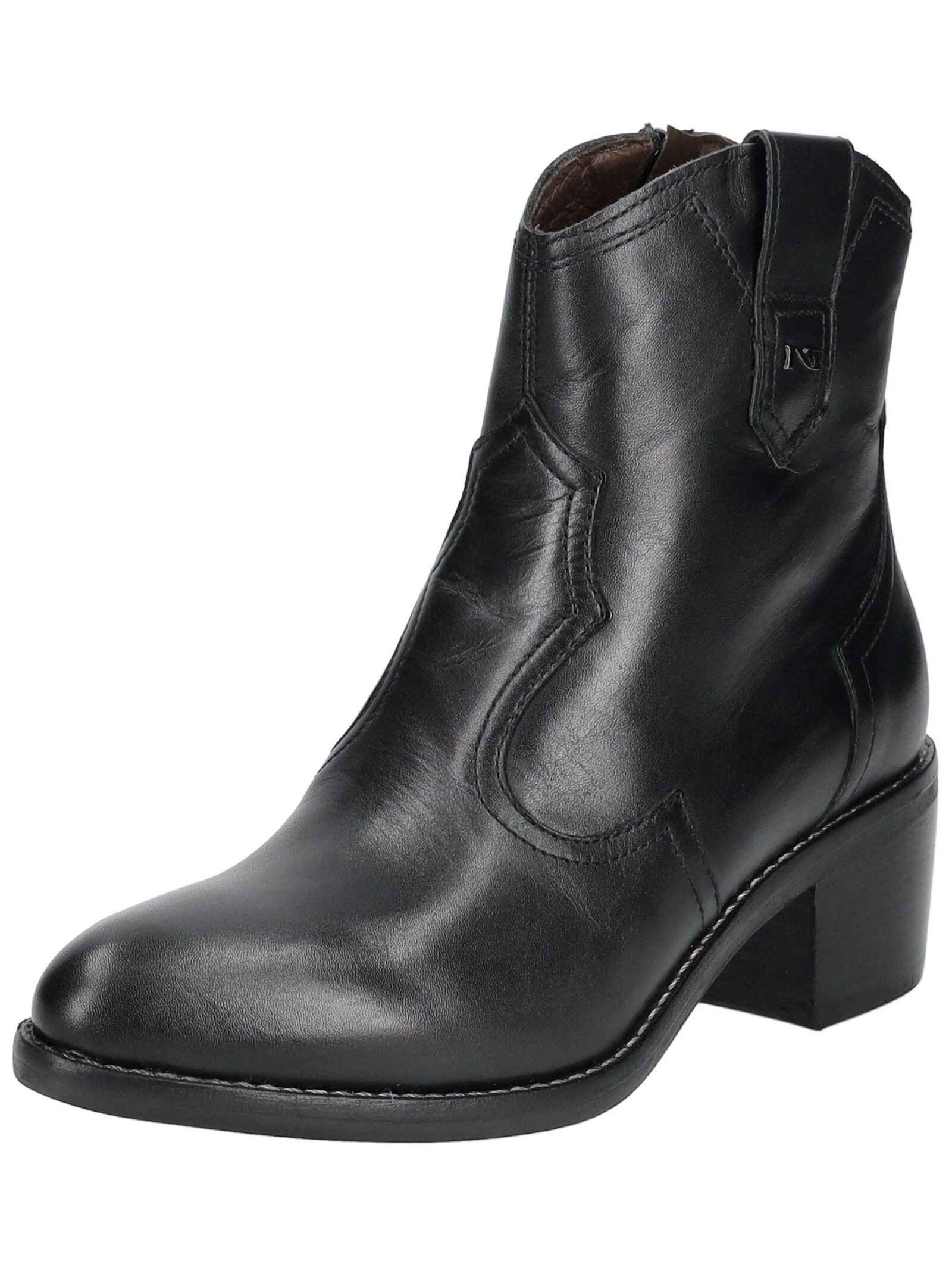 Stiefelette Leder Cowboy Stiefelette