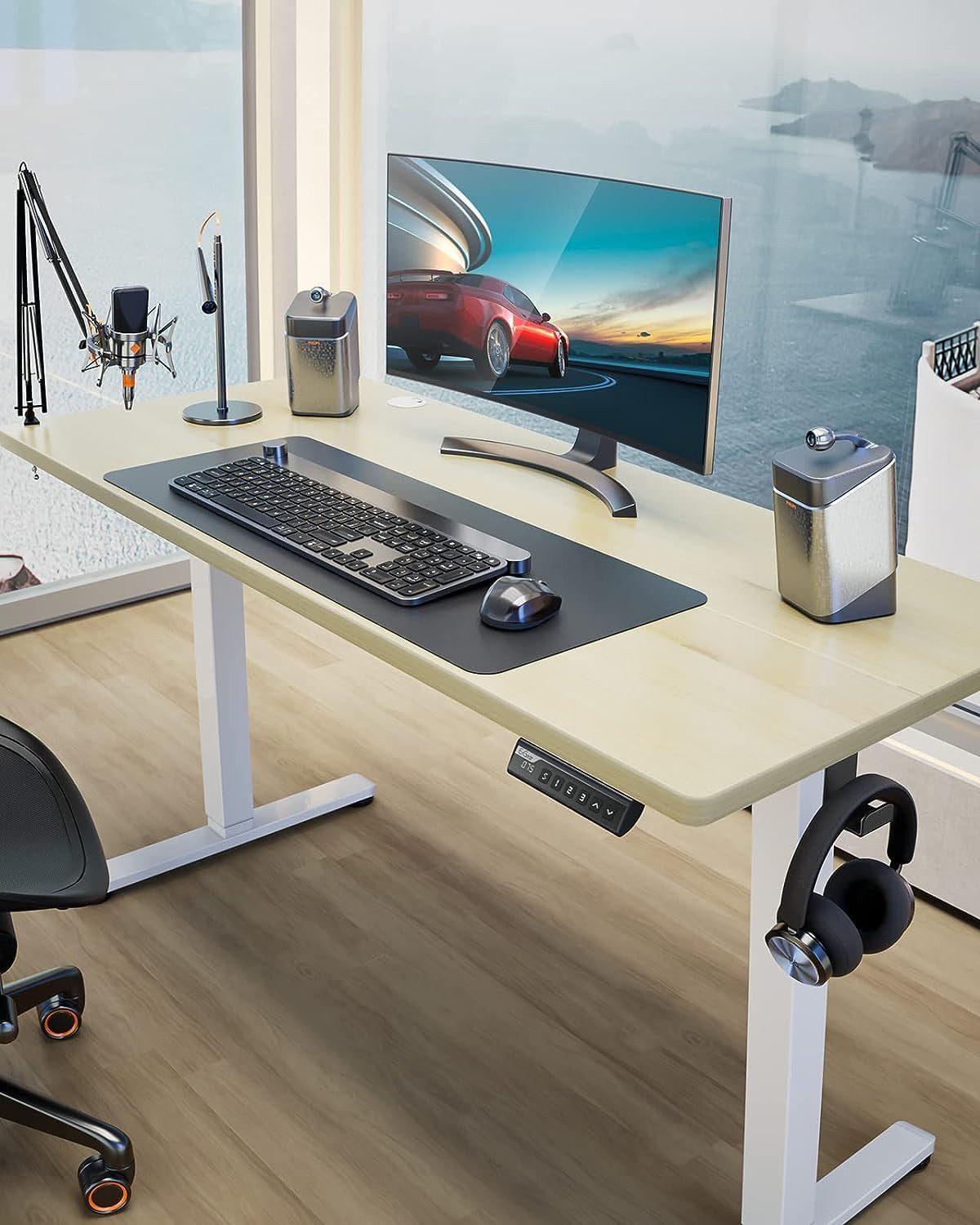ErGear Schreibtisch Elektrisch Höhenverstellbarer Schreibtisch 120x60cm günstig online kaufen