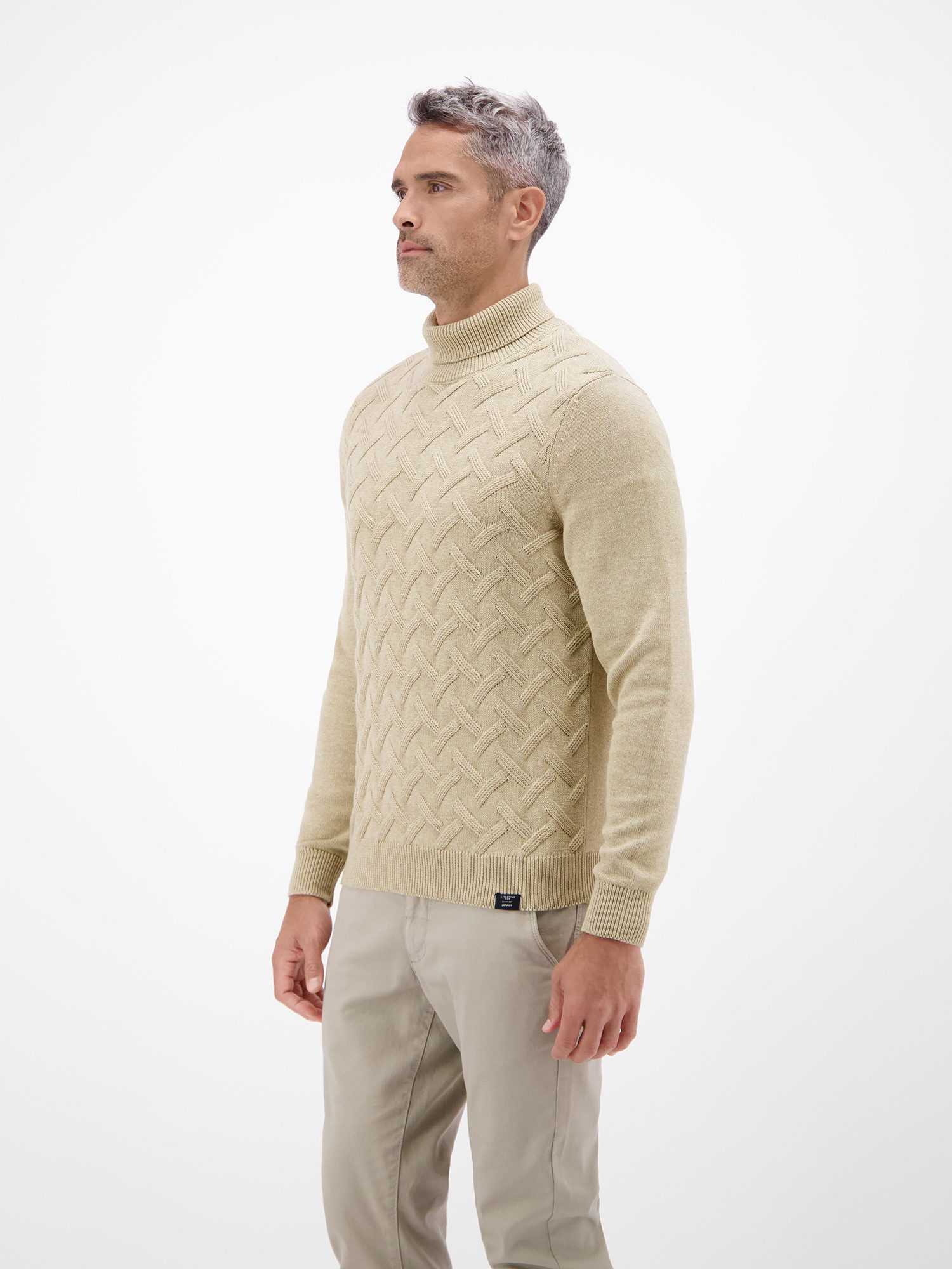 LERROS Rollkragenpullover Stylischer Rollkragenpullover - modisch gemustert