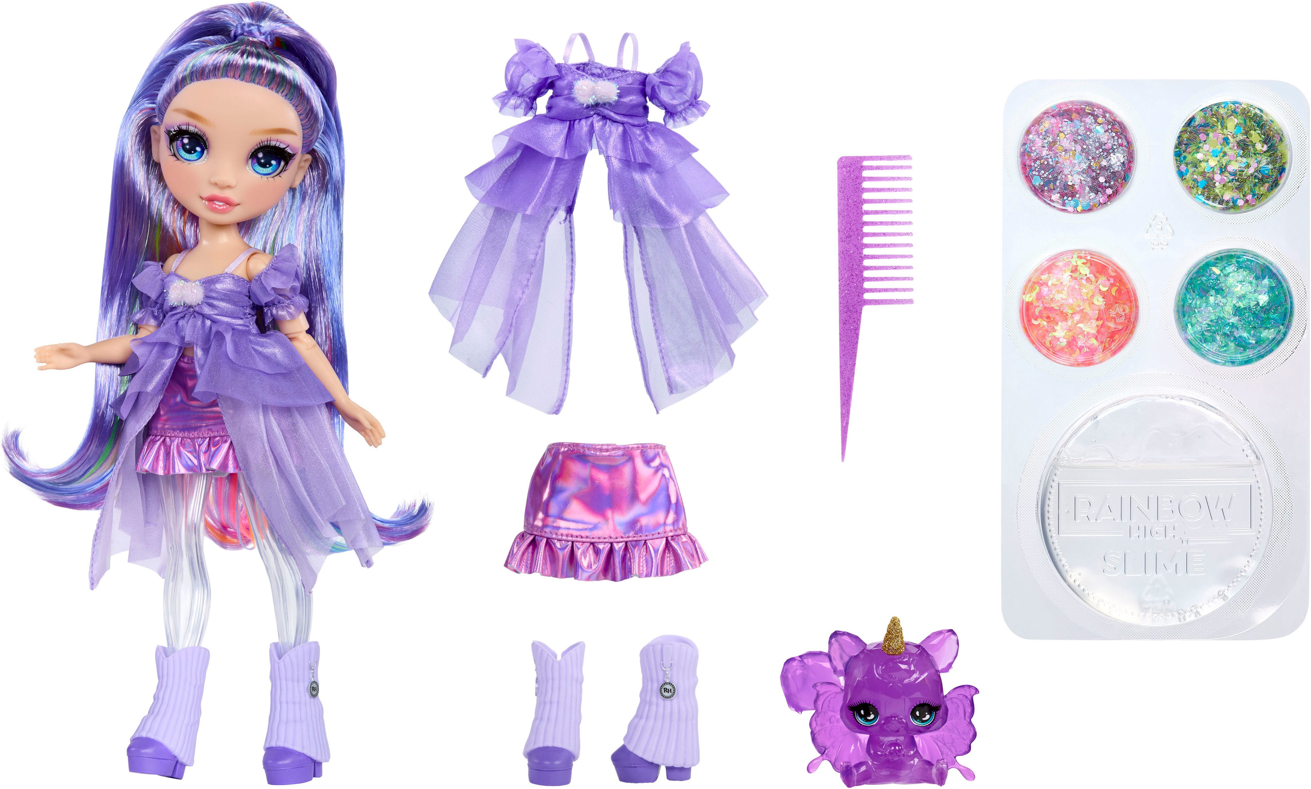 Rainbow High Anziehpuppe Rainbow Shimmers with Slime Fashion Doll, Violet (purple) – Bild 5 von 5