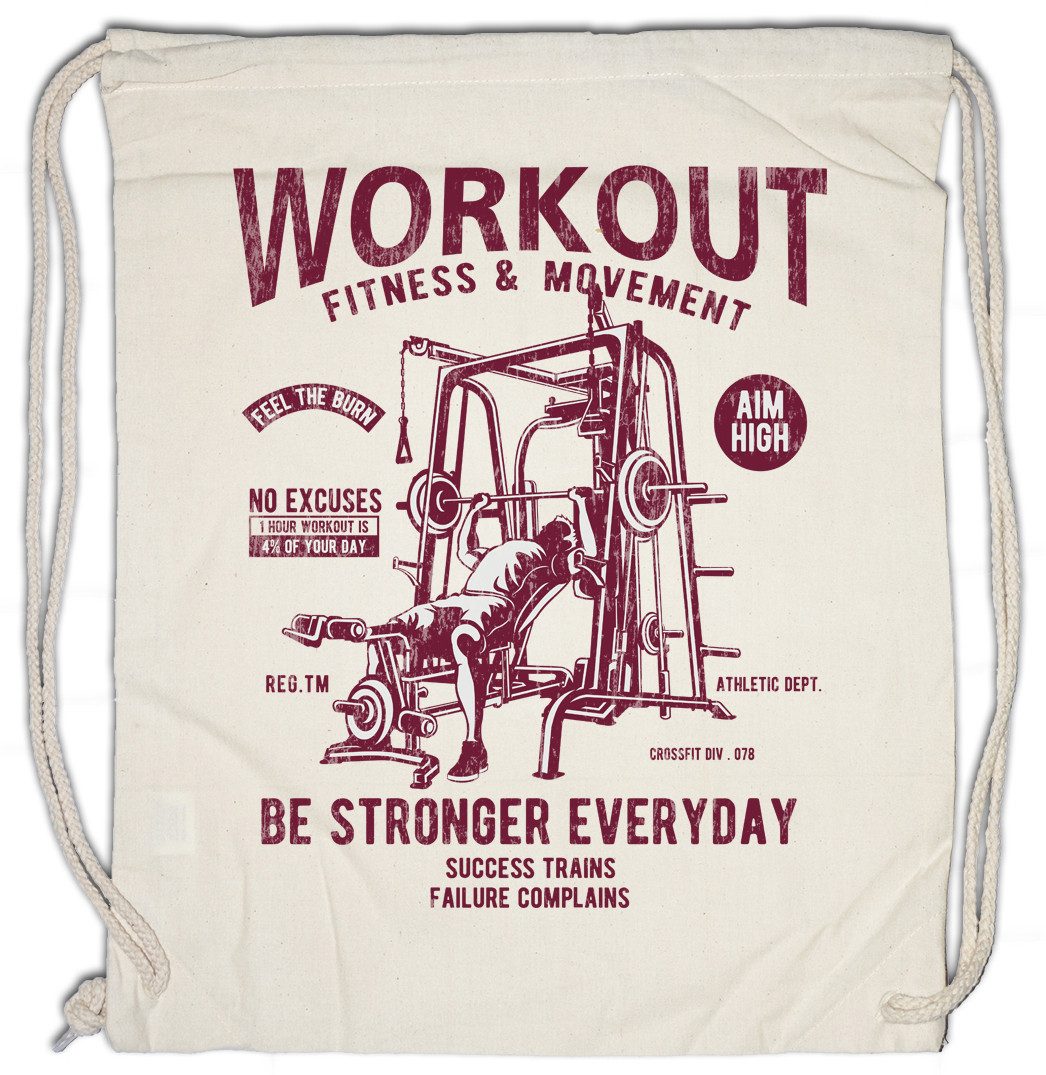 Urban Backwoods Turnbeutel Be Stronger Everyday Turnbeutel Body Building Builder Gym Fitness (1-tlg), Sport Gewichtheber Personal Coach