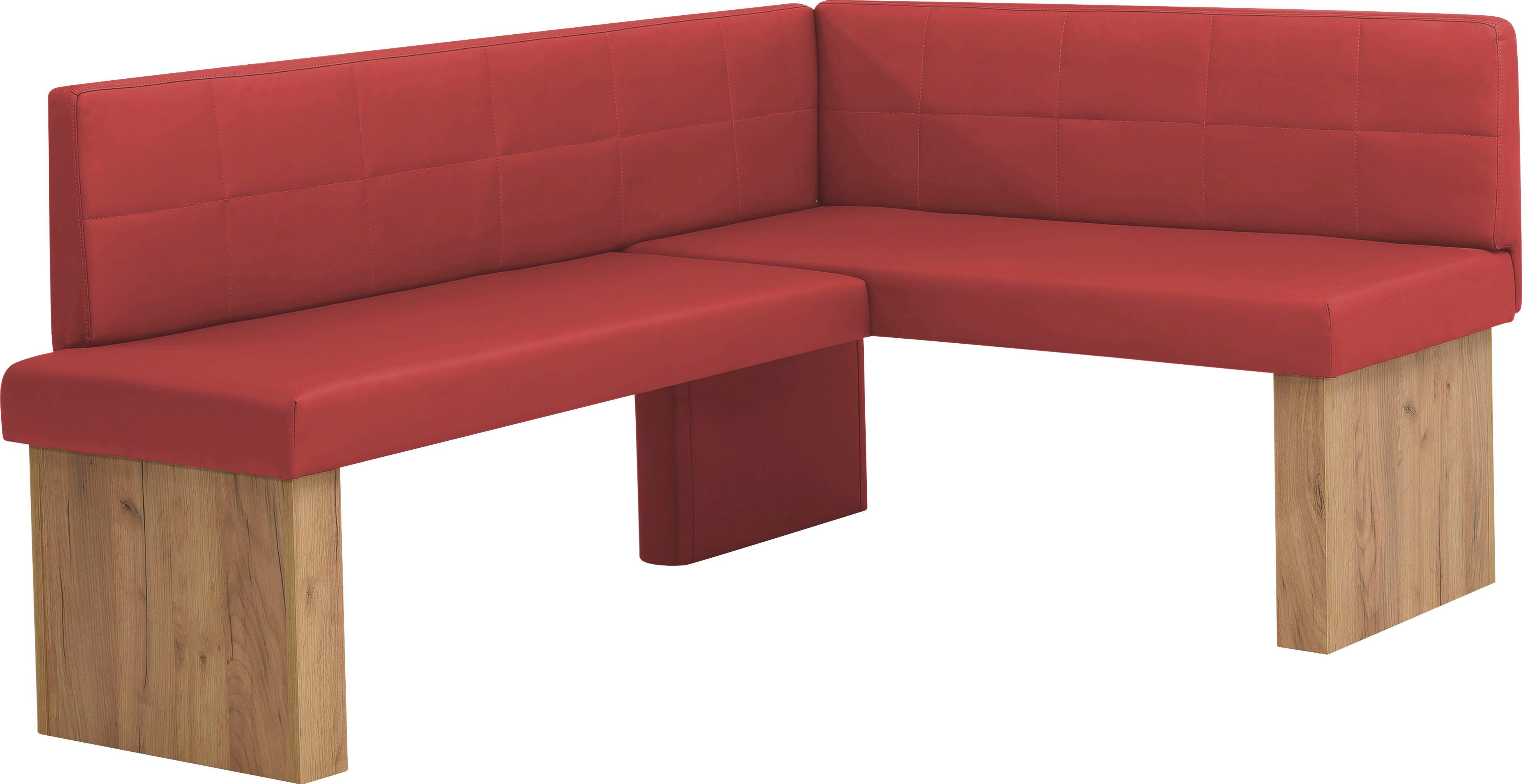 massivline&more Eckbankgruppe Anna, (Set, 4-tlg), mit 2 Stühlen mit massiven Gestell