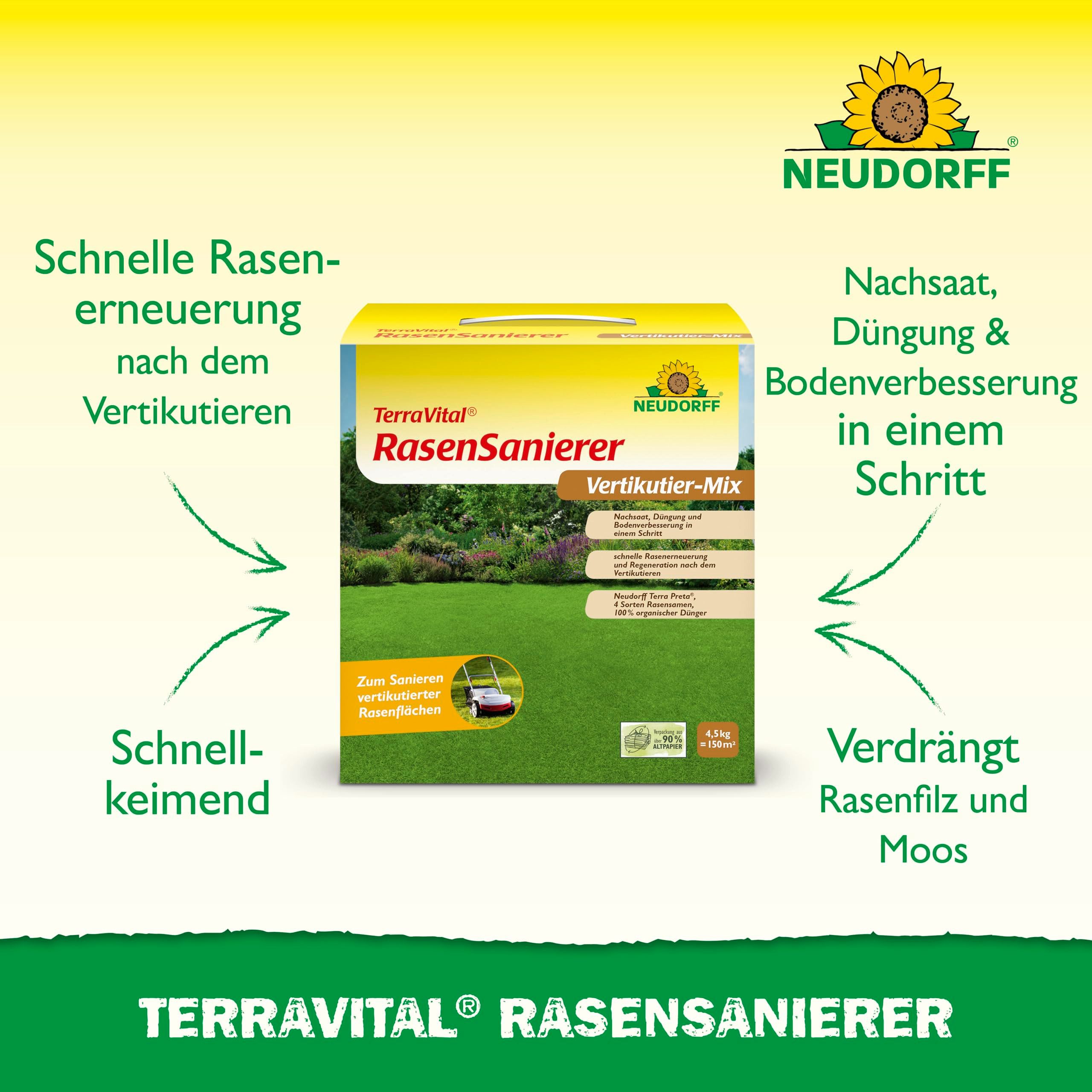 Neudorff Rasendünger TerraVital RasenSanierer 4,5 kg günstig online kaufen