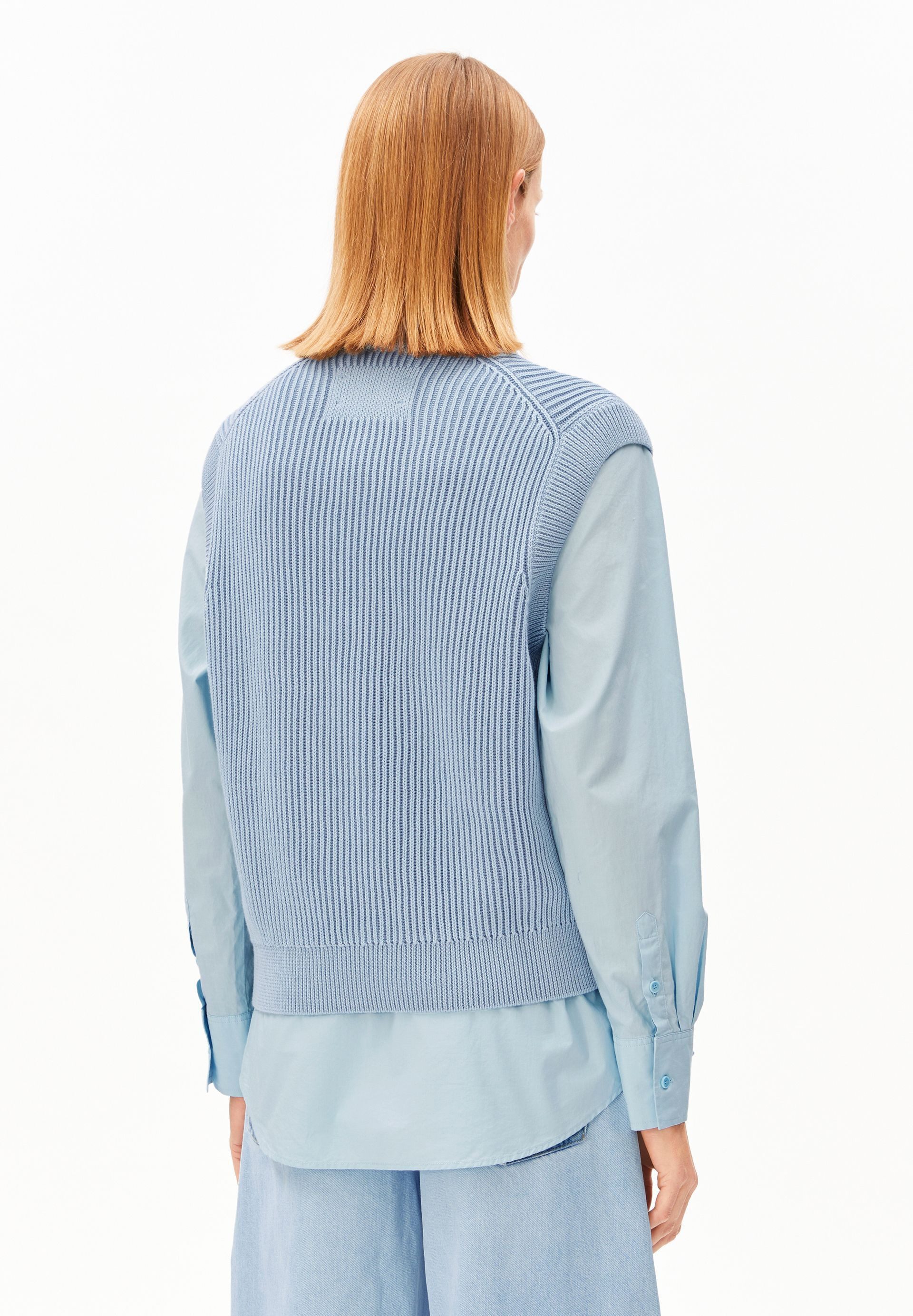 Armedangels Pullunder VANISÉ KNIT Pullunder aus Bio-Baumwolle (1-tlg) Pullunder aus Bio-Baumwolle