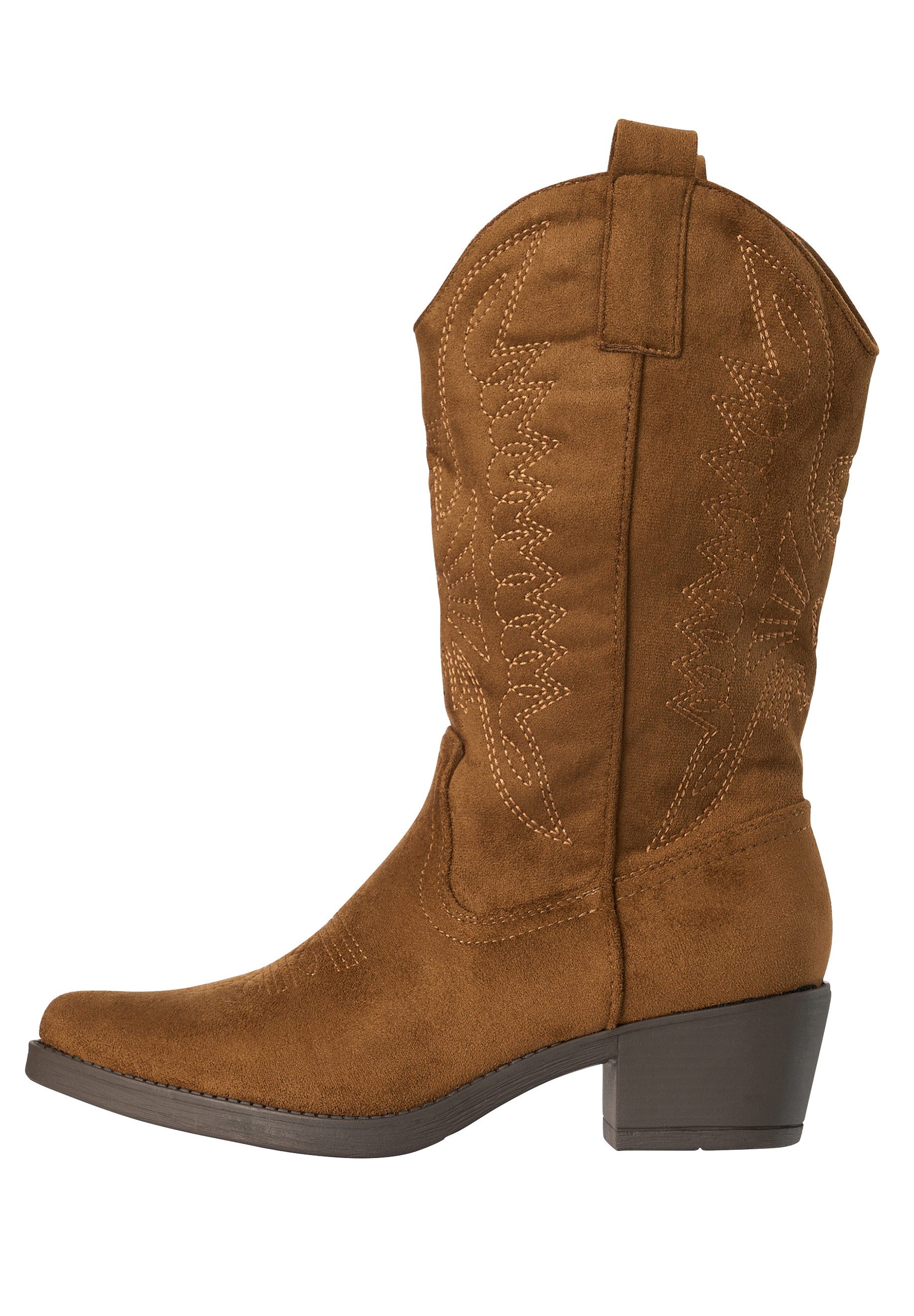 Salinyang Cowboy Boots Damen mit Stickerei & Blockabsatz Western Stiefel Cowboystiefel
