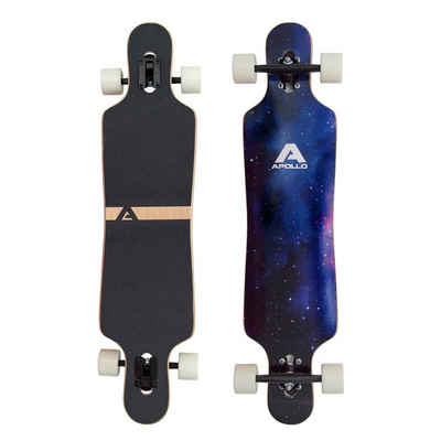 Apollo Longboard »Twin Tip DT Longboard Nebula - UV Wheels«, Twin Tip DT