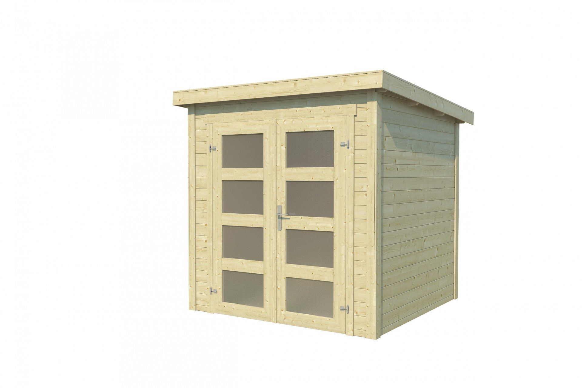 LASITA MAJA Gerätehaus Flachdach 3x2m klein Holz Zambezi 2 Gartenhaus, BxT: 200x250 cm, ohne Fußboden, mit Premium Dachbahn selbstklebend