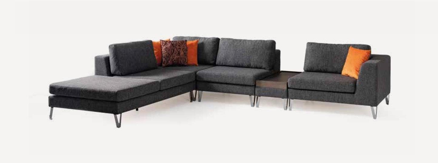 Ecksofa Design L-Form Neu Luxus Sofa Wohnzimmer Ecksofa Stil Eck Stoff Sofas JVmoebel