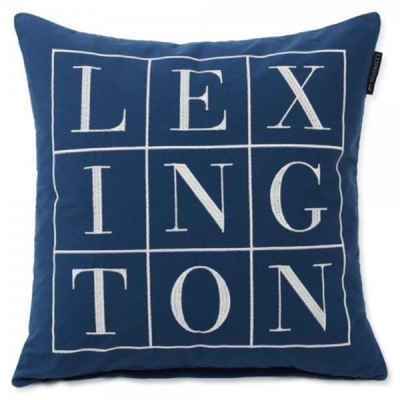 Kissenhülle LEXINGTON Kissenhülle Logo Cotton Twill Blue (50x50), Lexington