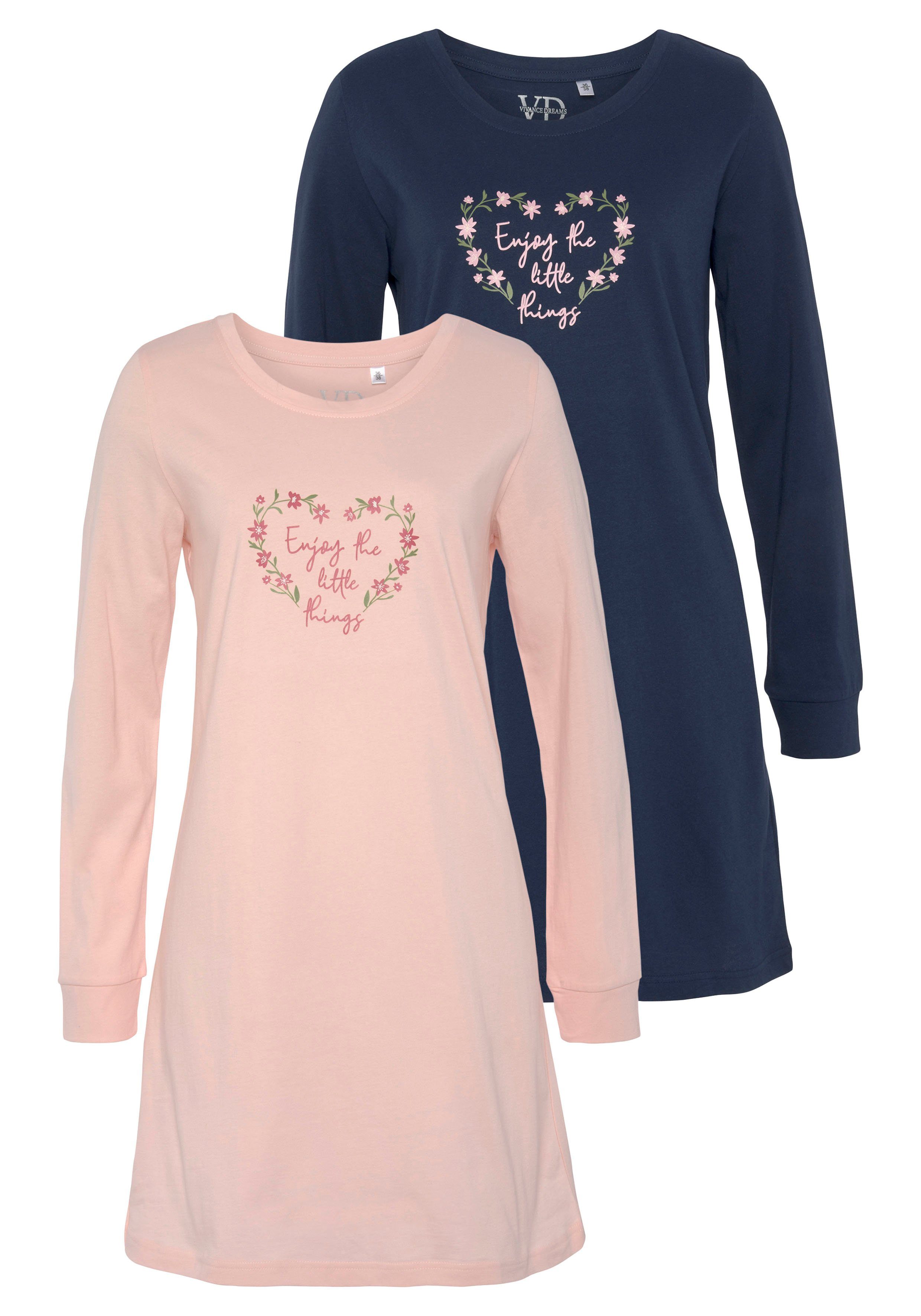 Vivance Dreams Nachthemd (2 Stück) mit günstig online kaufen