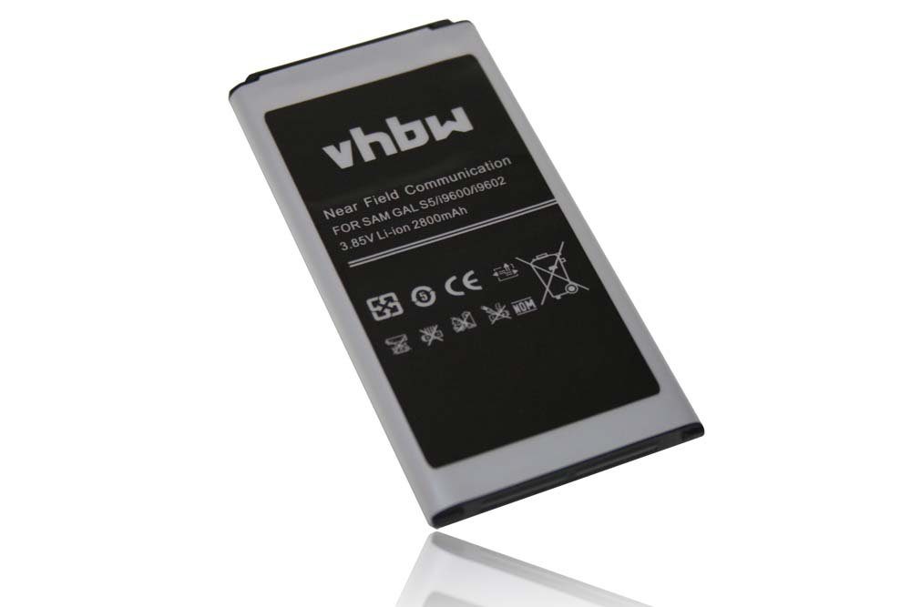 vhbw passend für Samsung Galaxy SM-G9008V, SM-G9009D, SM-G900A, SM-G900F, Smartphone-Akku 2800 mAh