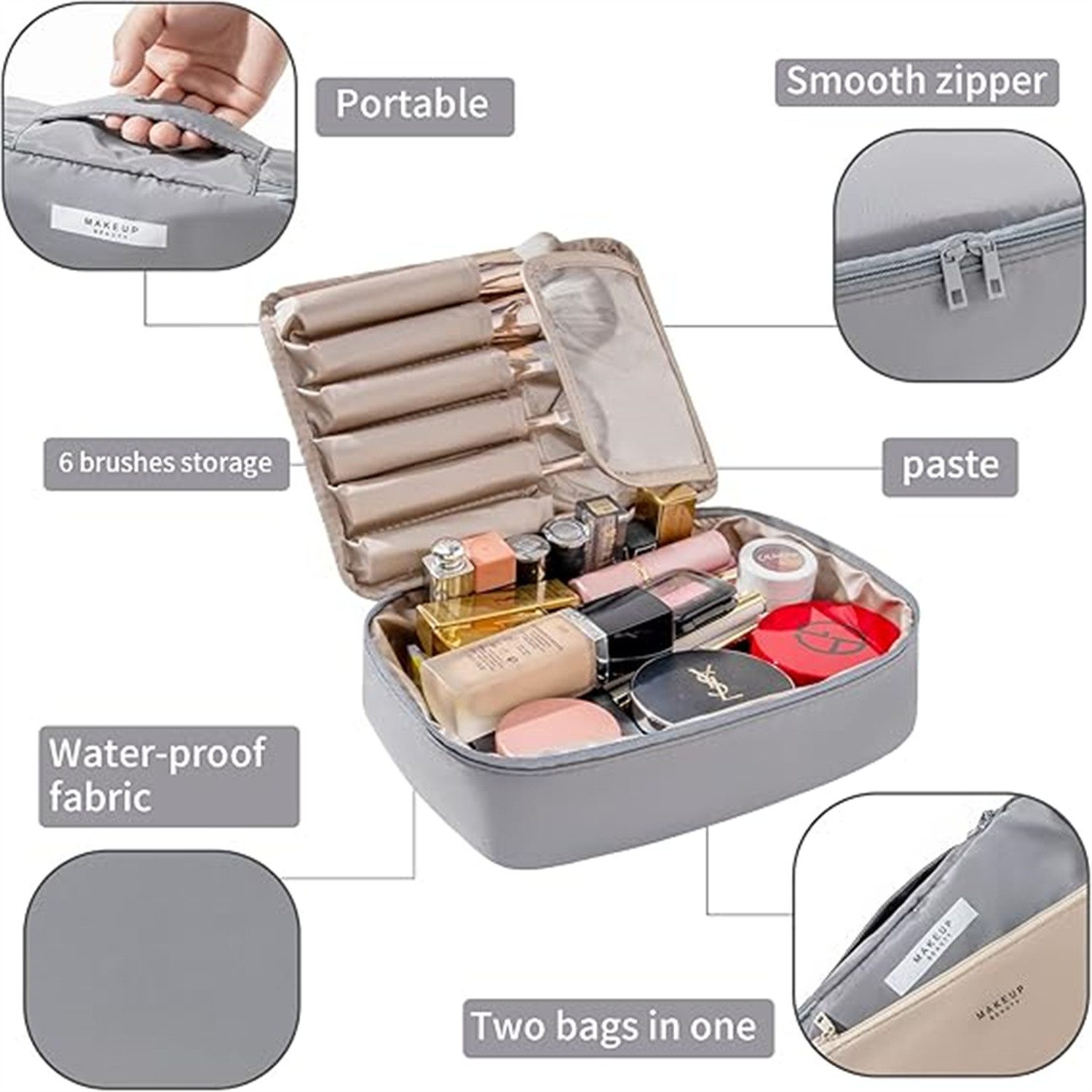 autolock Kosmetiktasche Reisekosmetiktasche Kosmetiktasche Kosmetiktasche K günstig online kaufen
