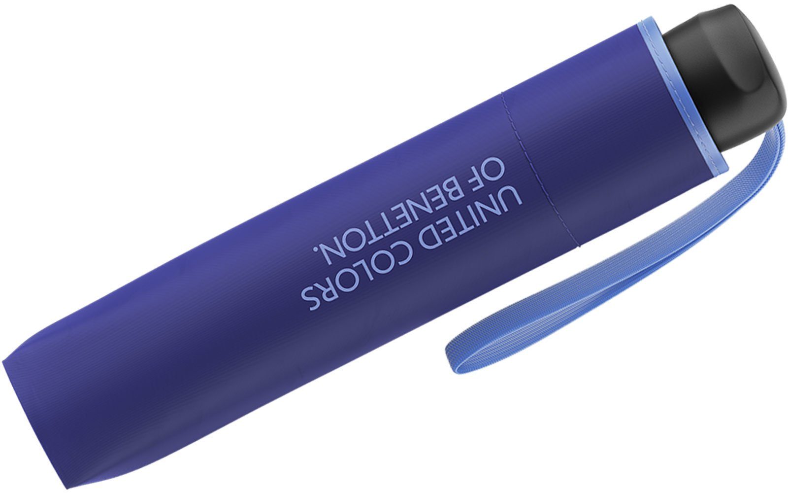 HW Benetton Mini blue, lila-helllila - Super leuchtende kontrastreichem Colors Taschenregenschirm spectrum Modefarben of Saum United 2022 mit