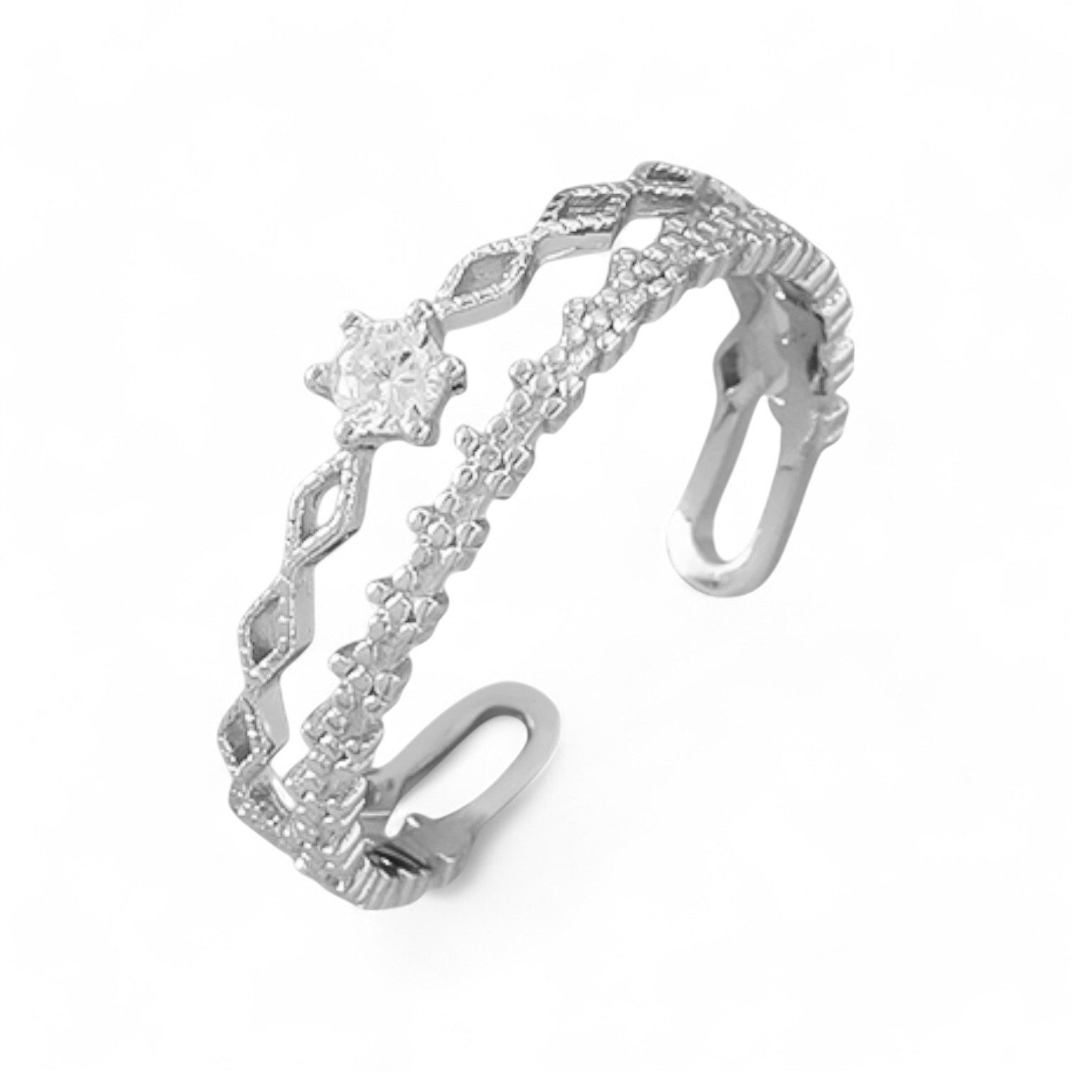 Eyecatcher Silberring 925 Sterling Silber eleganter günstig online kaufen