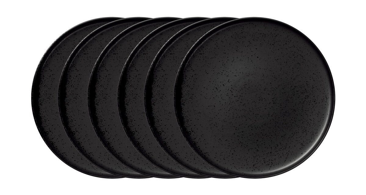 ASA SELECTION Geschirr-Set Essteller 26 cm Coppa Kuro 6-tlg.