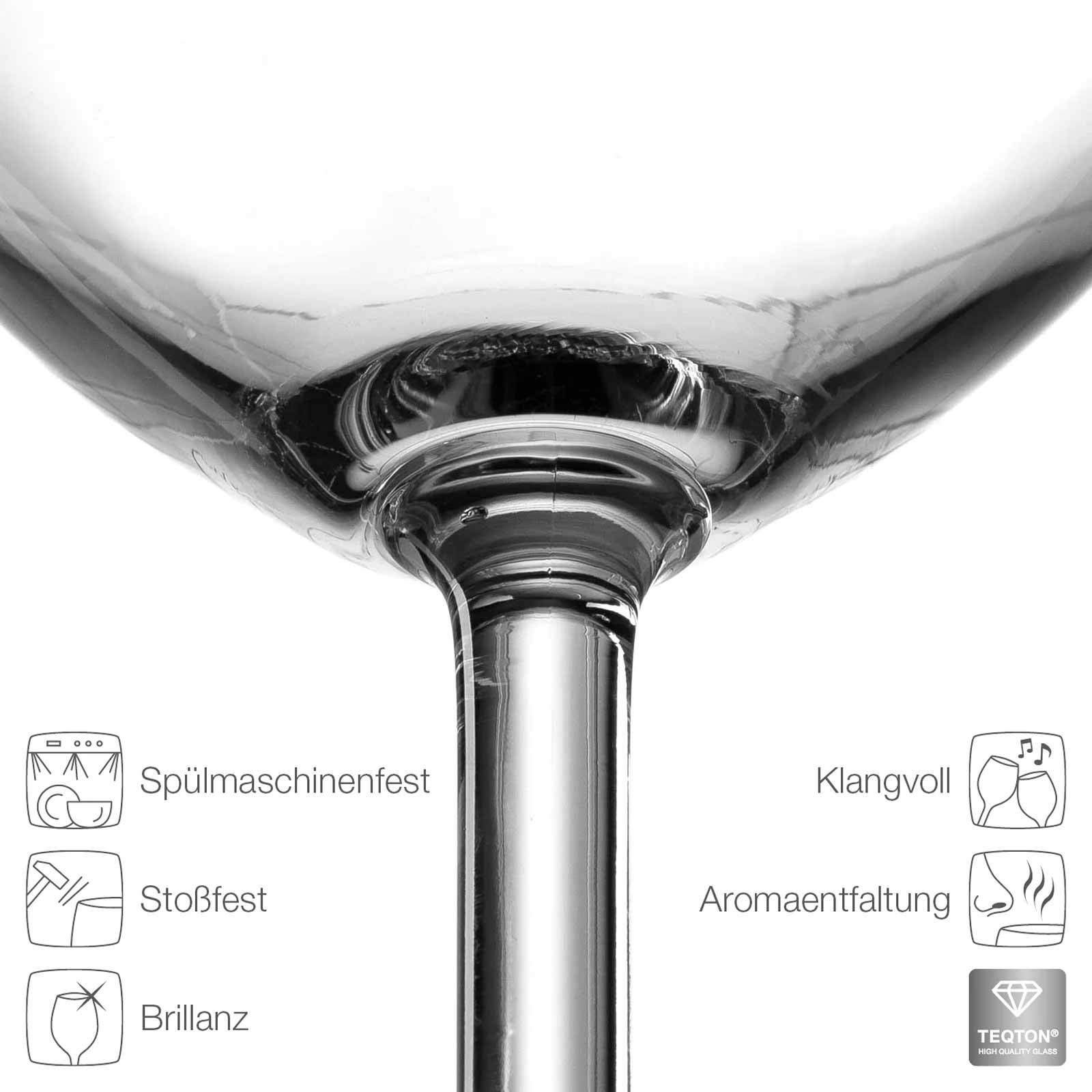 LEONARDO Rotweinglas Daily Gastro-Edition Rotweingläser geeicht 0,2 l, 6-tlg., Glas