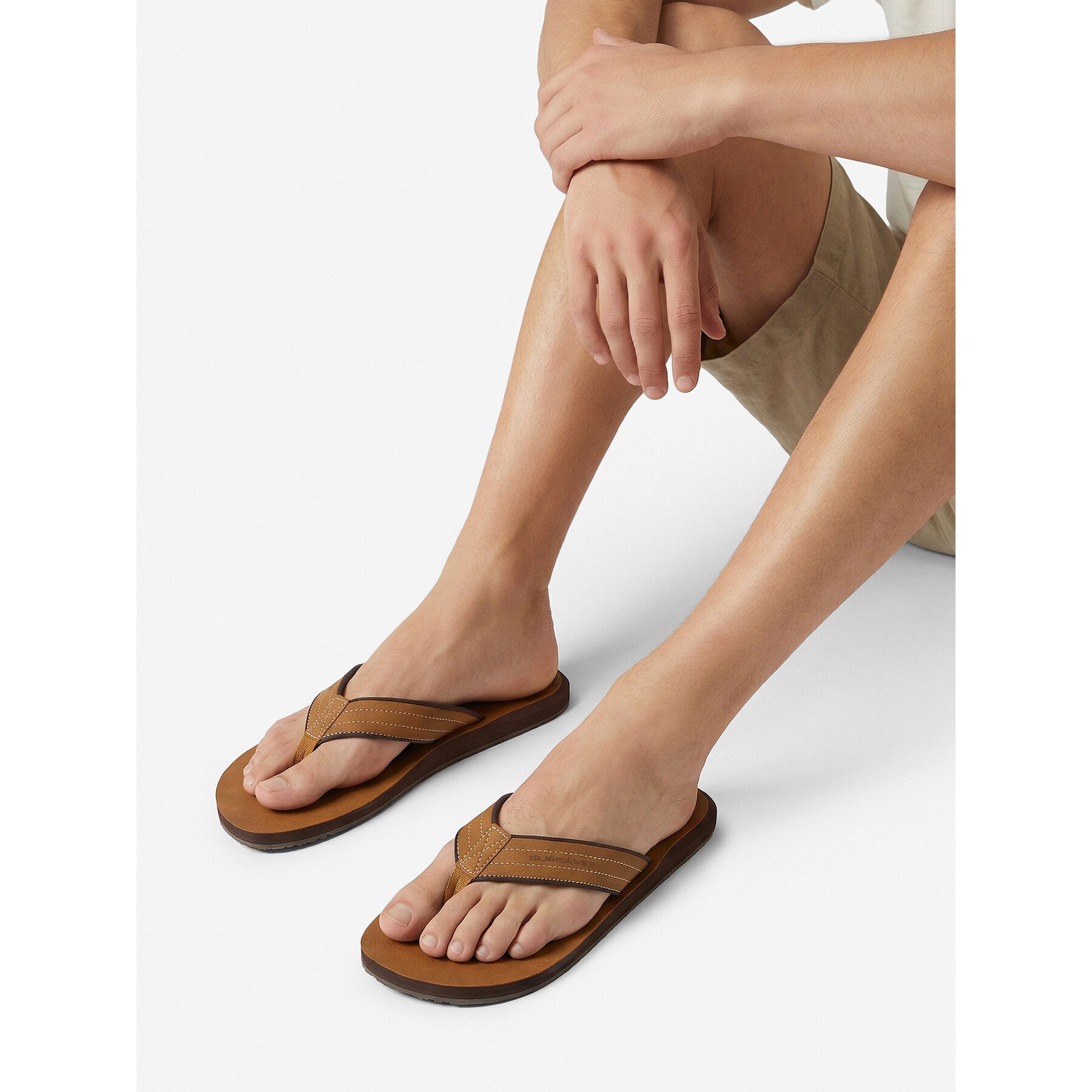 Quiksilver Quiksilver Herren-Flip-Flops, braun Badepantolette
