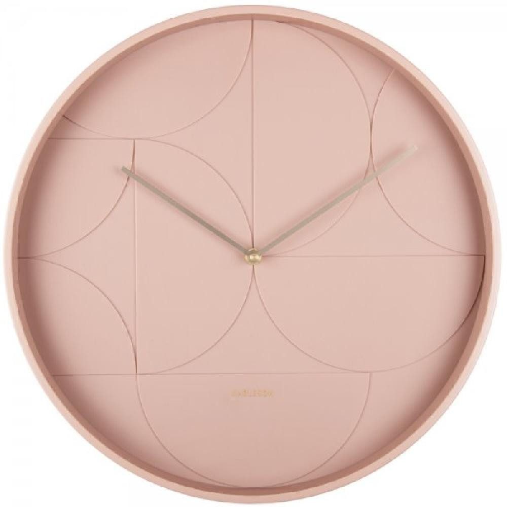 Karlsson Uhr Wanduhr Echelon Circular Faded Pink (40cm)