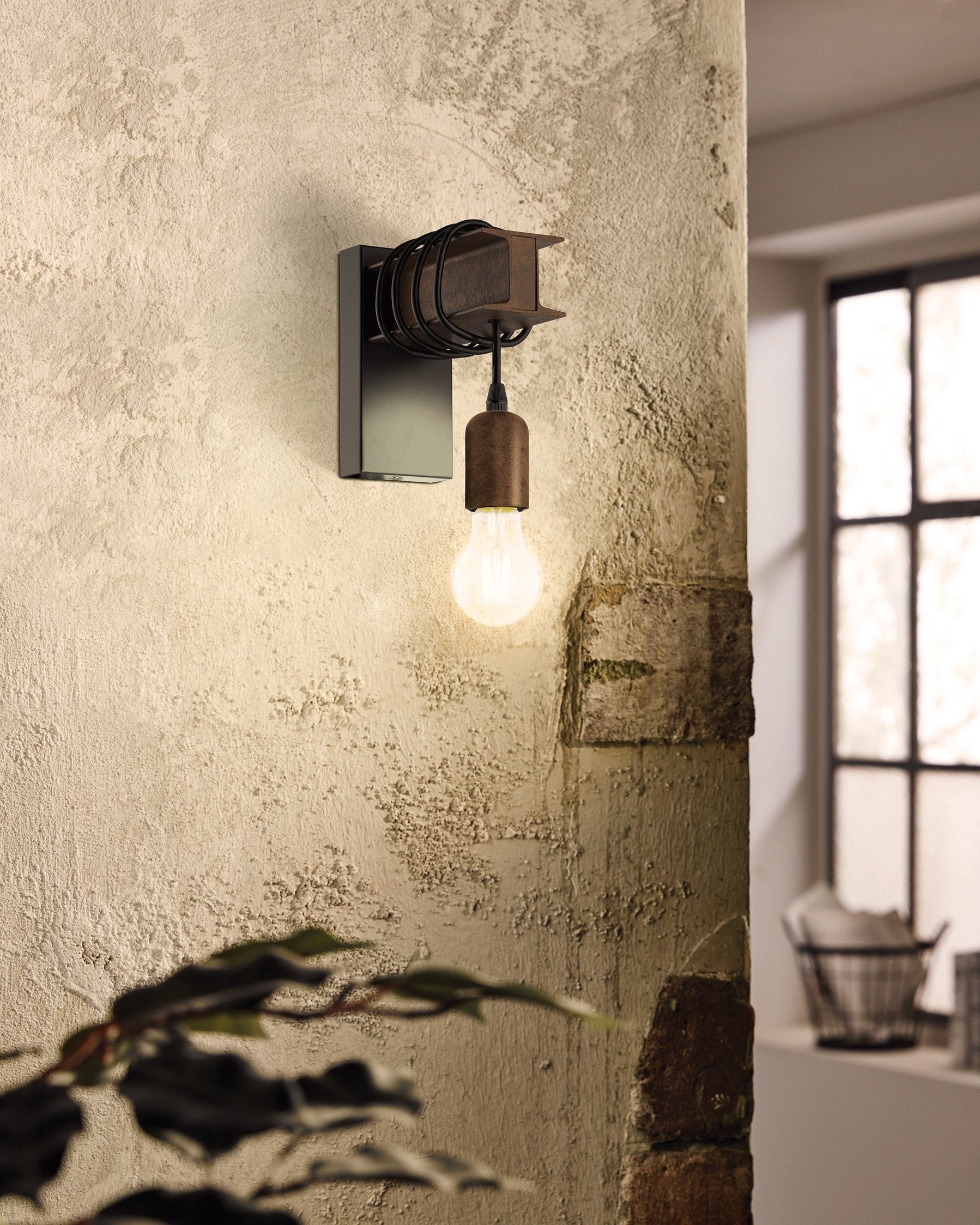 EGLO Wandleuchte TOWNSHEND 4 Wandlampe, Stahl, günstig online kaufen
