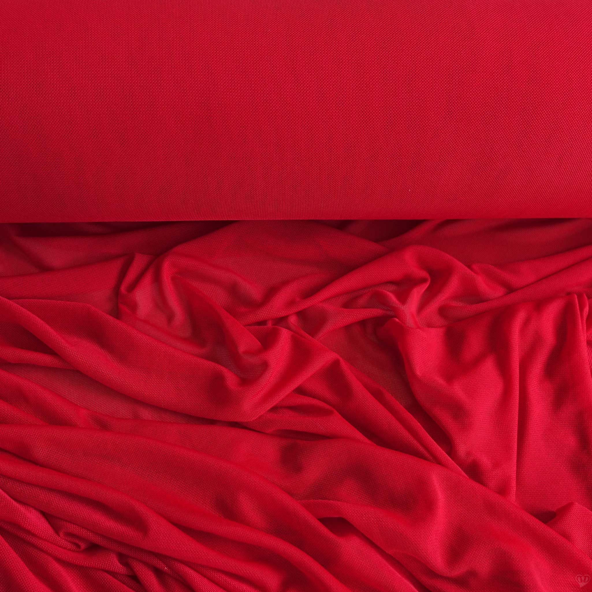 maDDma Stoff Tüll elastisch Kostümstoff Kleidertüll Feintüll ab 1 x 1,5 m, rot